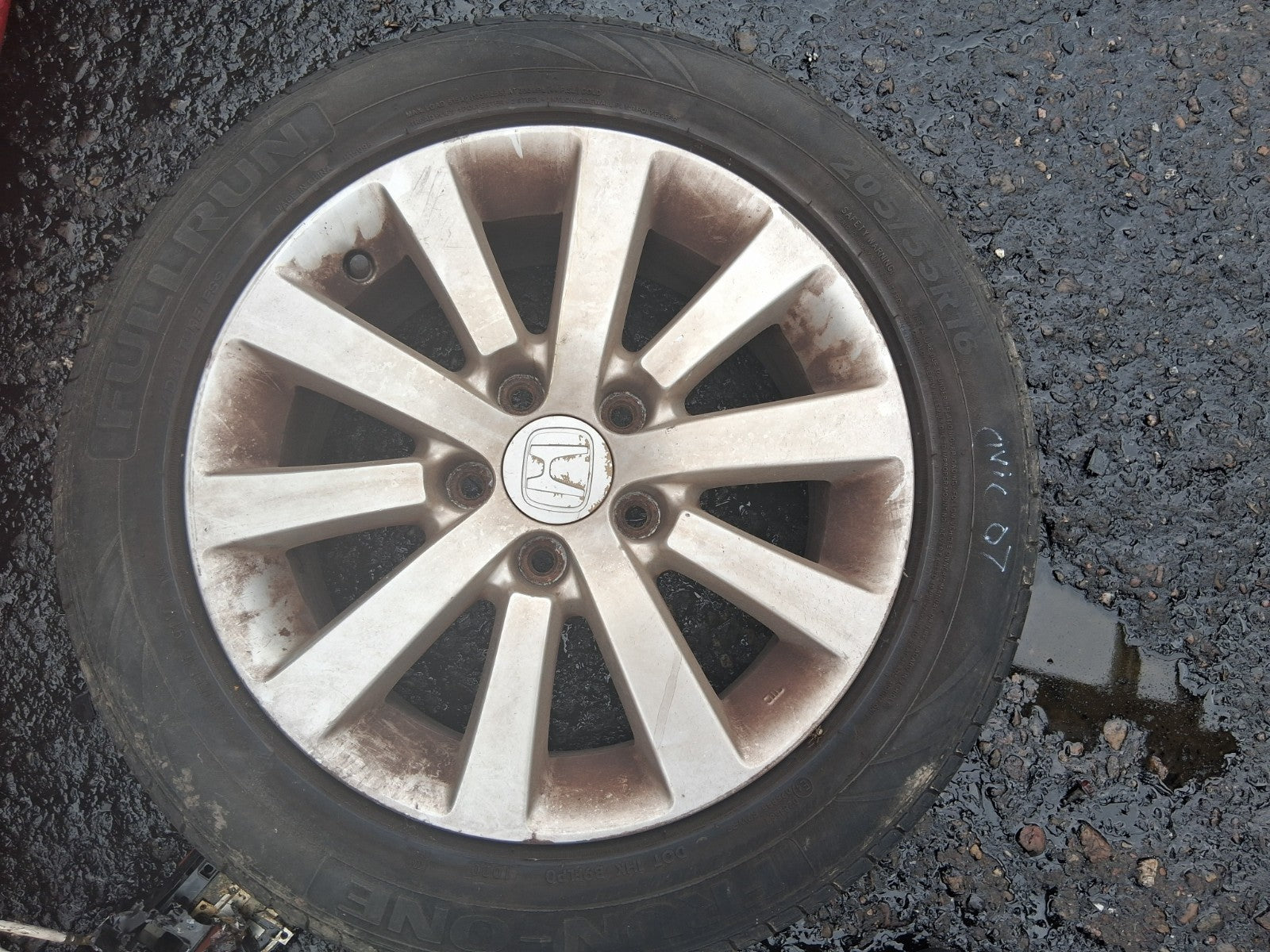 2005 HONDA CIVIC MK7 16 INCH ALLOY WHEEL WITH TYRE 205/55R16