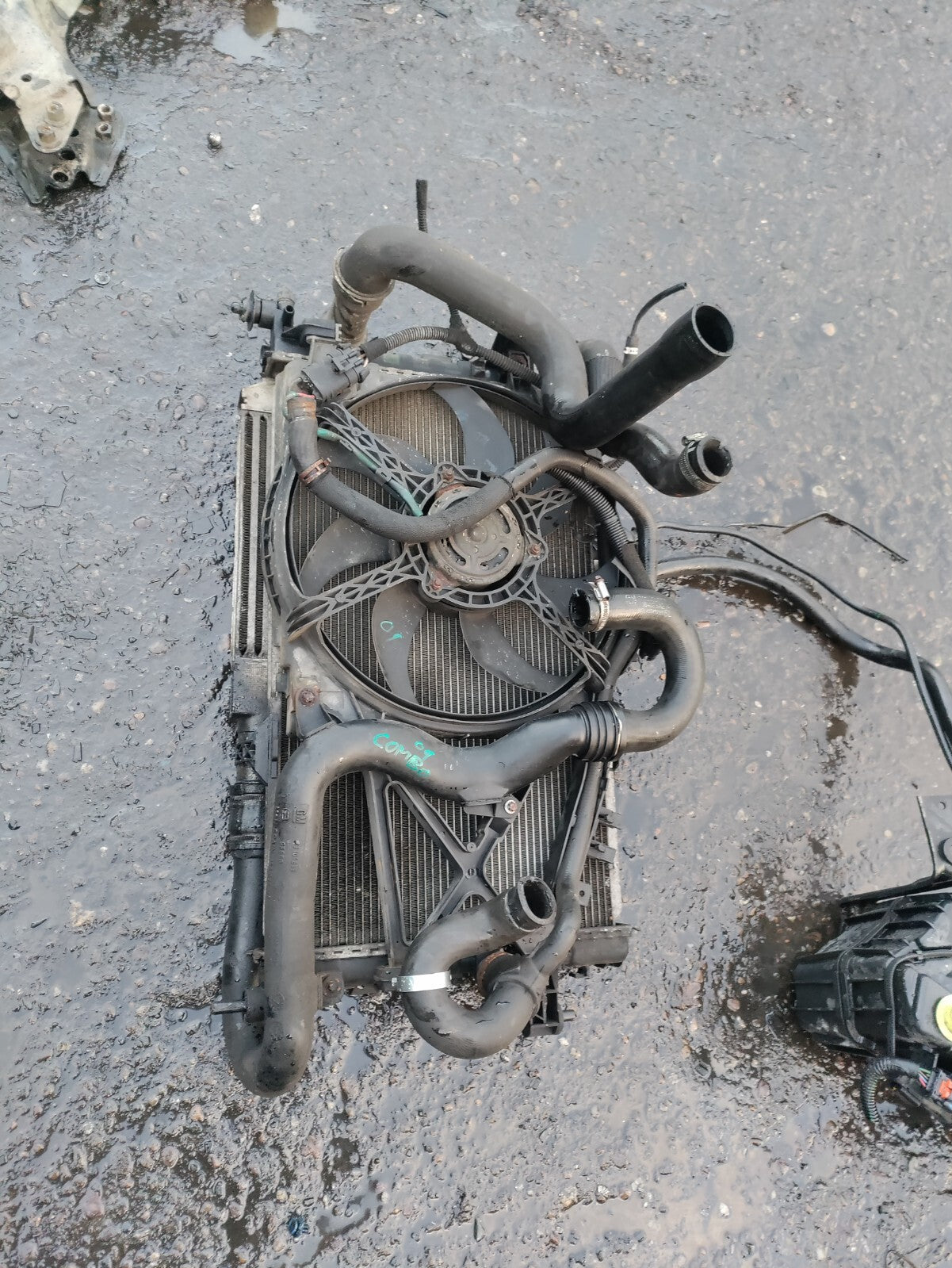 2007 VAUXHALL COMBO C 1.3 DIESEL INTER-COOLER & RADIATOR FAN RAD PACK 13193152