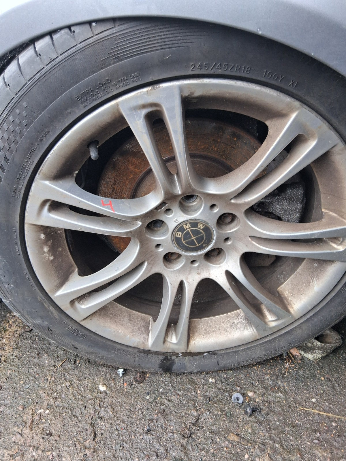 2010 BMW 5 SERIES F10 M SPORT 18 INCH ALLOY WHEEL WITH TYRE 245/45R18