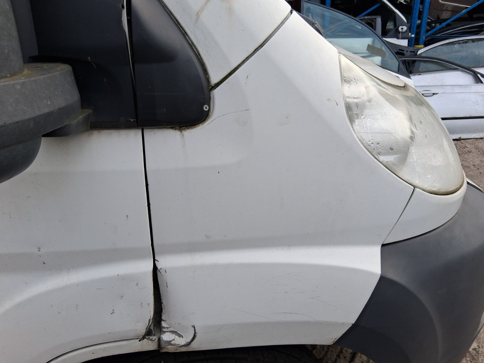 2014 CITROEN RELAY MK3 OSF DRIVER SIDE WING PANEL WHITE DAMAGED