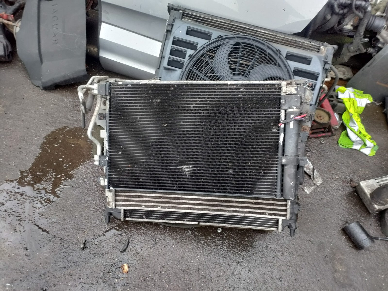 2009 JAGUAR XF X250 2.7 DIESEL COMPLETE RADIATOR RAD PACK 8X2319E839CC