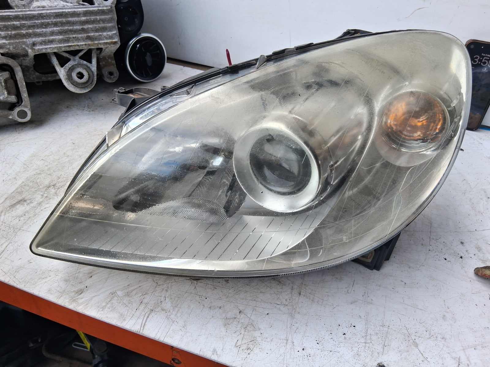 2008 MERCEDES B CLASS W245 NSF PASSENGER SIDE FRONT LEFT HEADLIGHT A1698202561