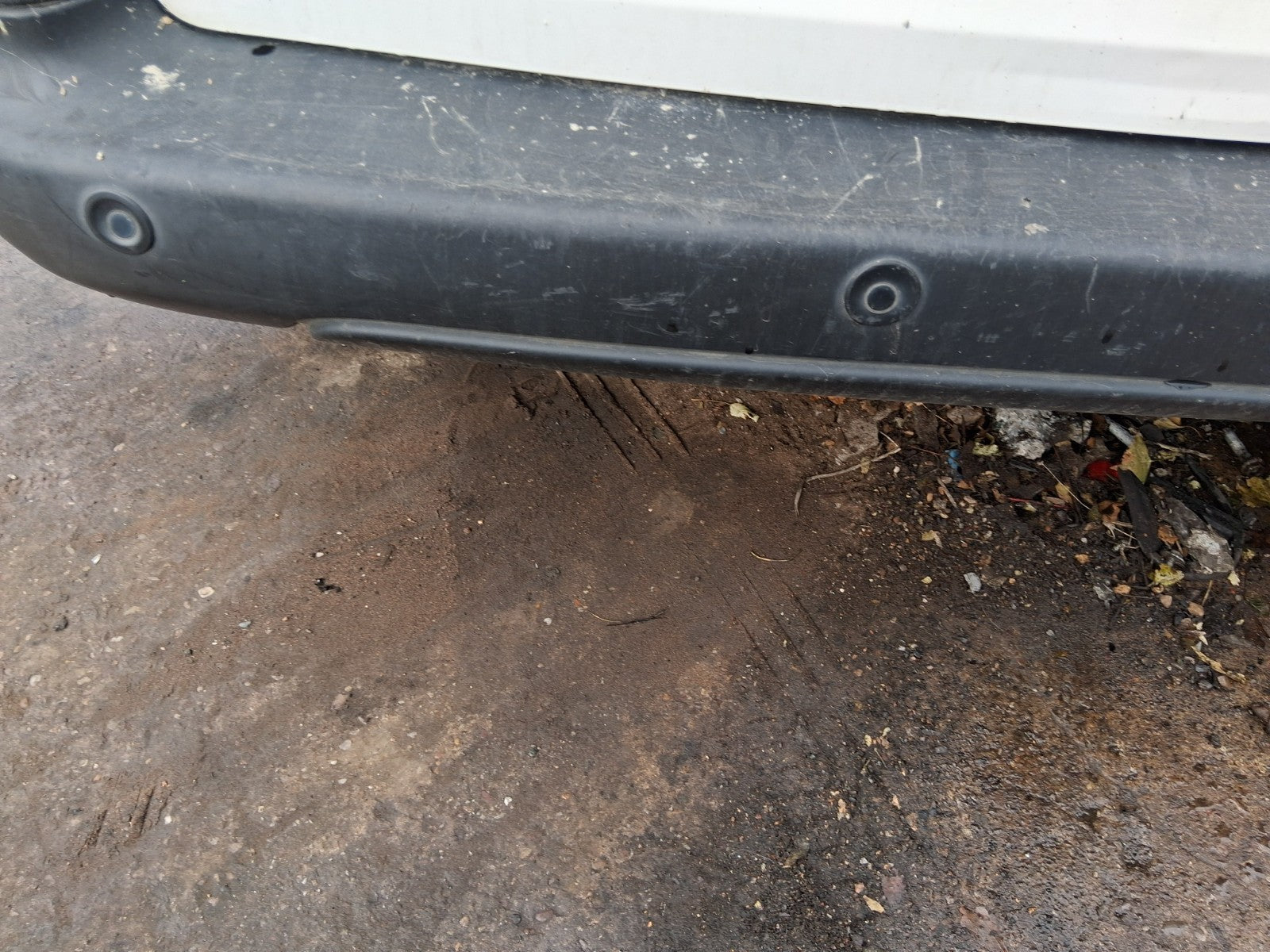 2017 PEUGEOT PARTNER MK2 COMPLETE REAR BUMPER WITH PDC SENSORS BLACK