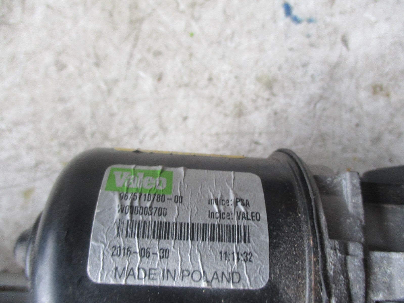 CITROEN C3 PICASSO 2016 FRONT WIPER MOTOR & LINKAGE 9675710780