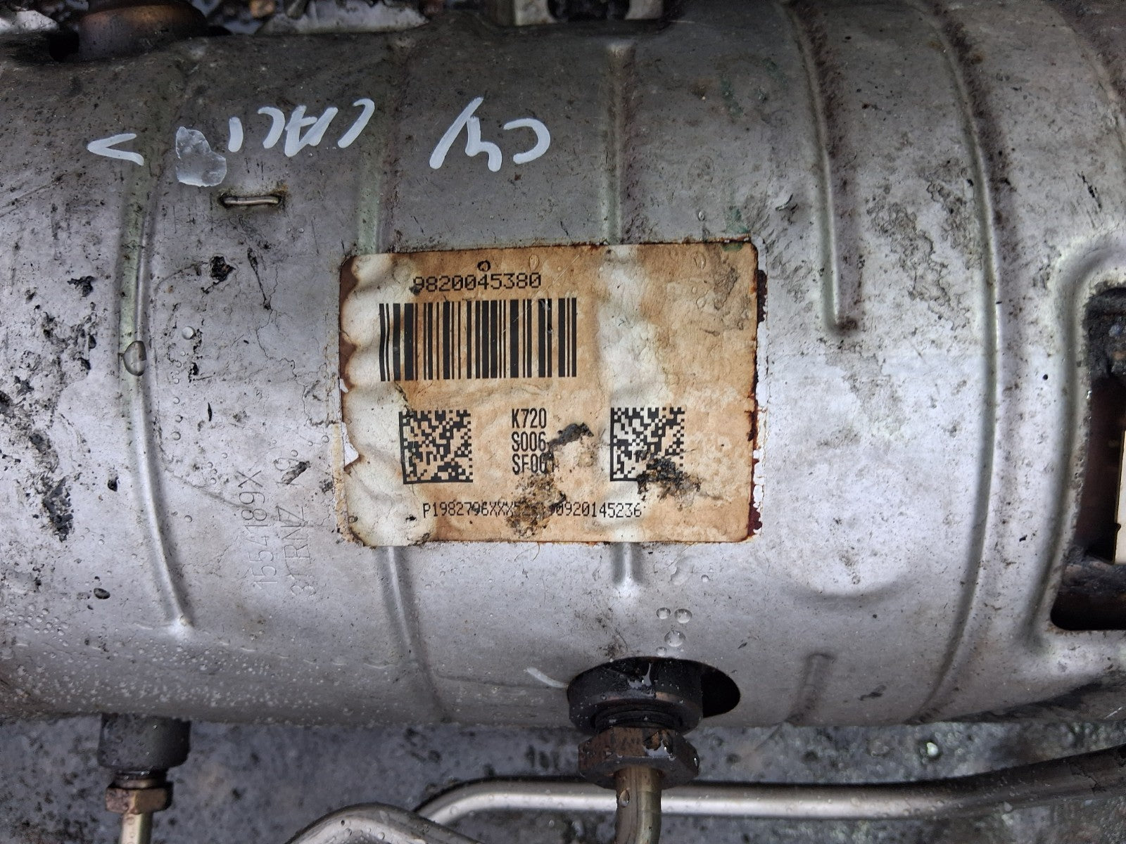 2019 CITROEN C4 CACTUS 1.5 DIESEL CAT DPF CATALYTIC CONVERTER 9820045380