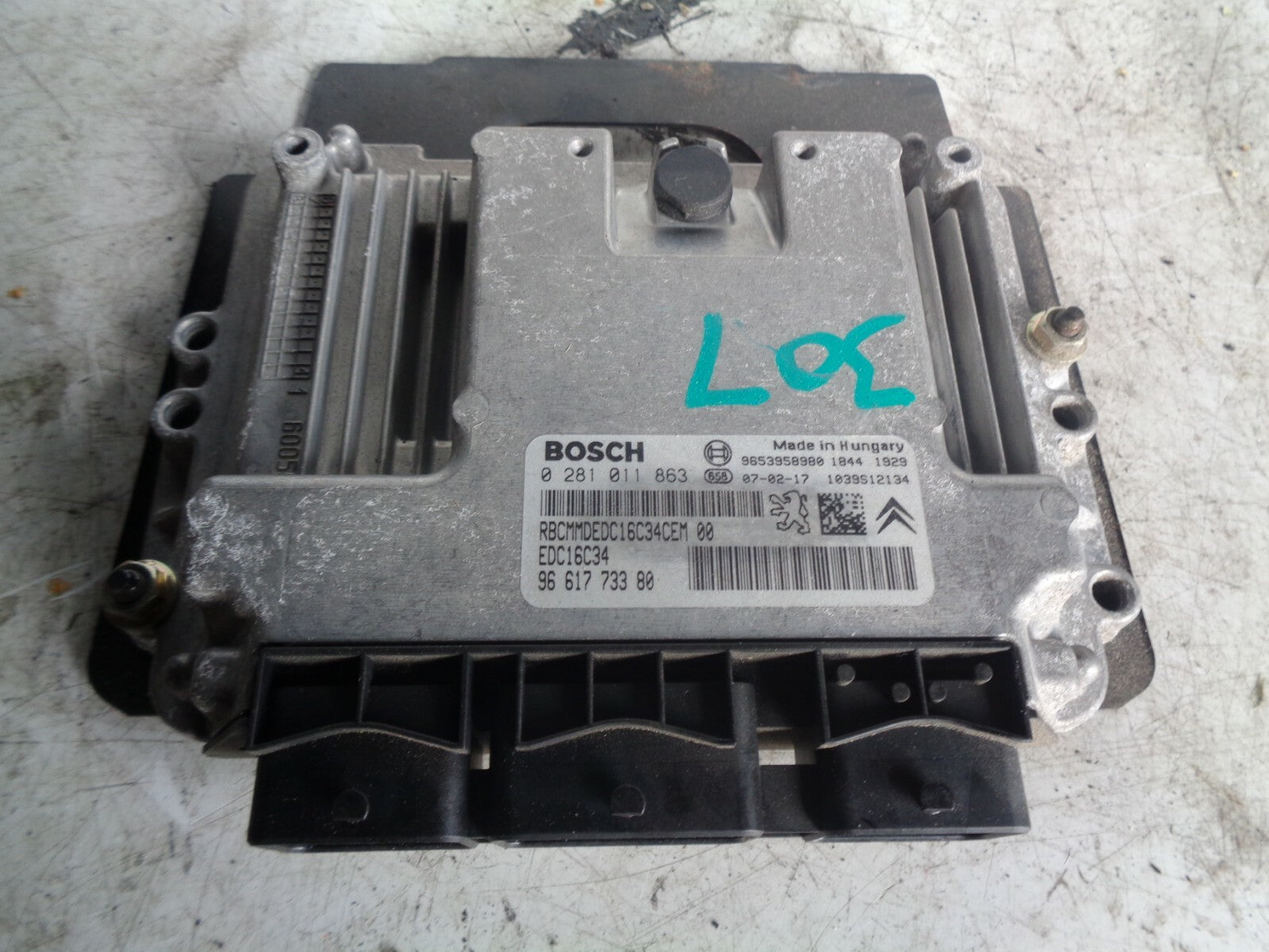 PEUGEOT 307 2007 HATCHBACK ECU ENGINE CONTROL MODULE 9661773380