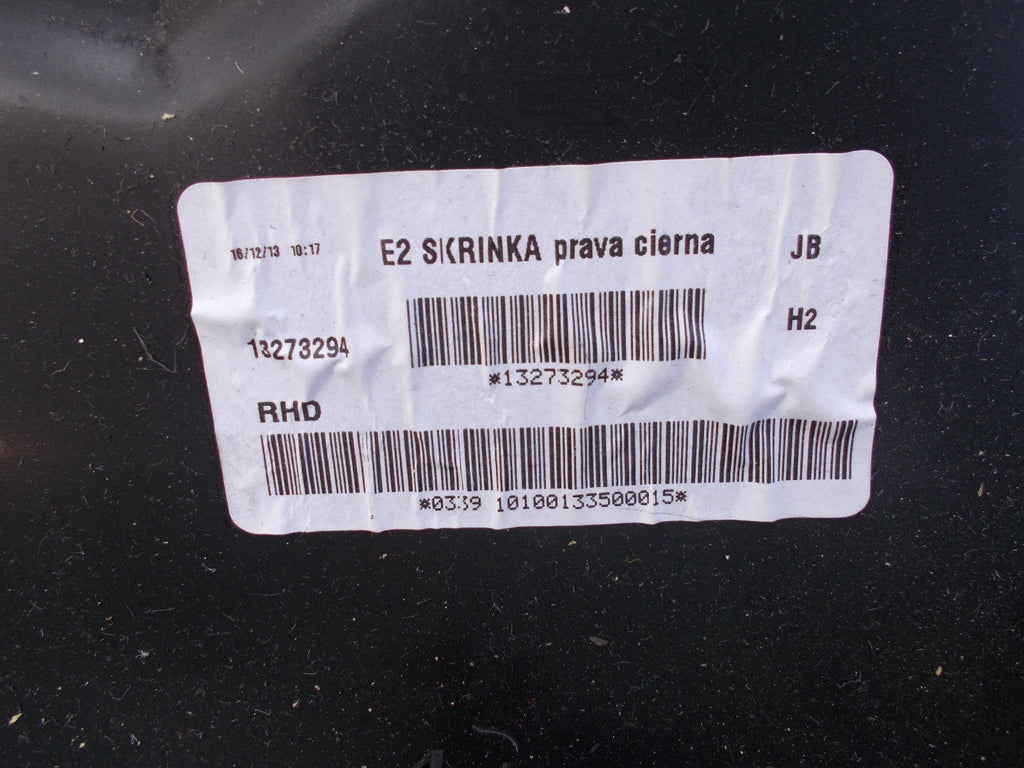 2014 VAUXHALL INSIGNIA A INTERIOR STORAGE COMPARTMENT GLOVE BOX 13273294