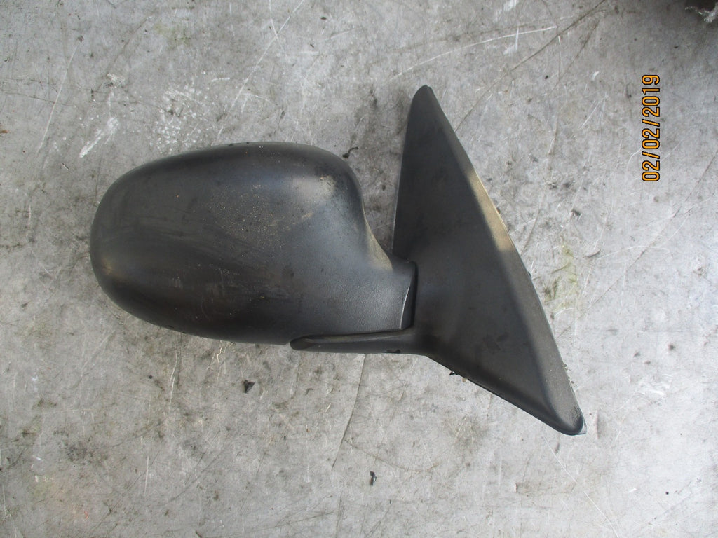 DAEWOO LANOS 2000 OS DRIVER SIDE MANUAL WING MIRROR BLACK