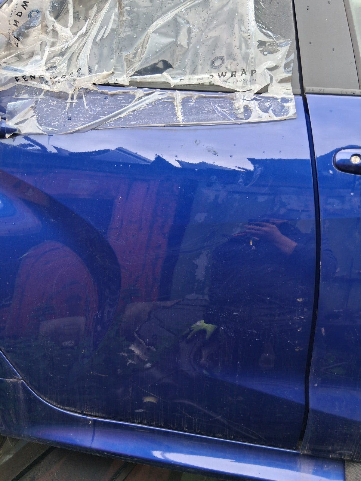 2023 TOYOTA YARIS MK4 OSR DRIVER SIDE REAR RIGHT BARE DOOR BLUE