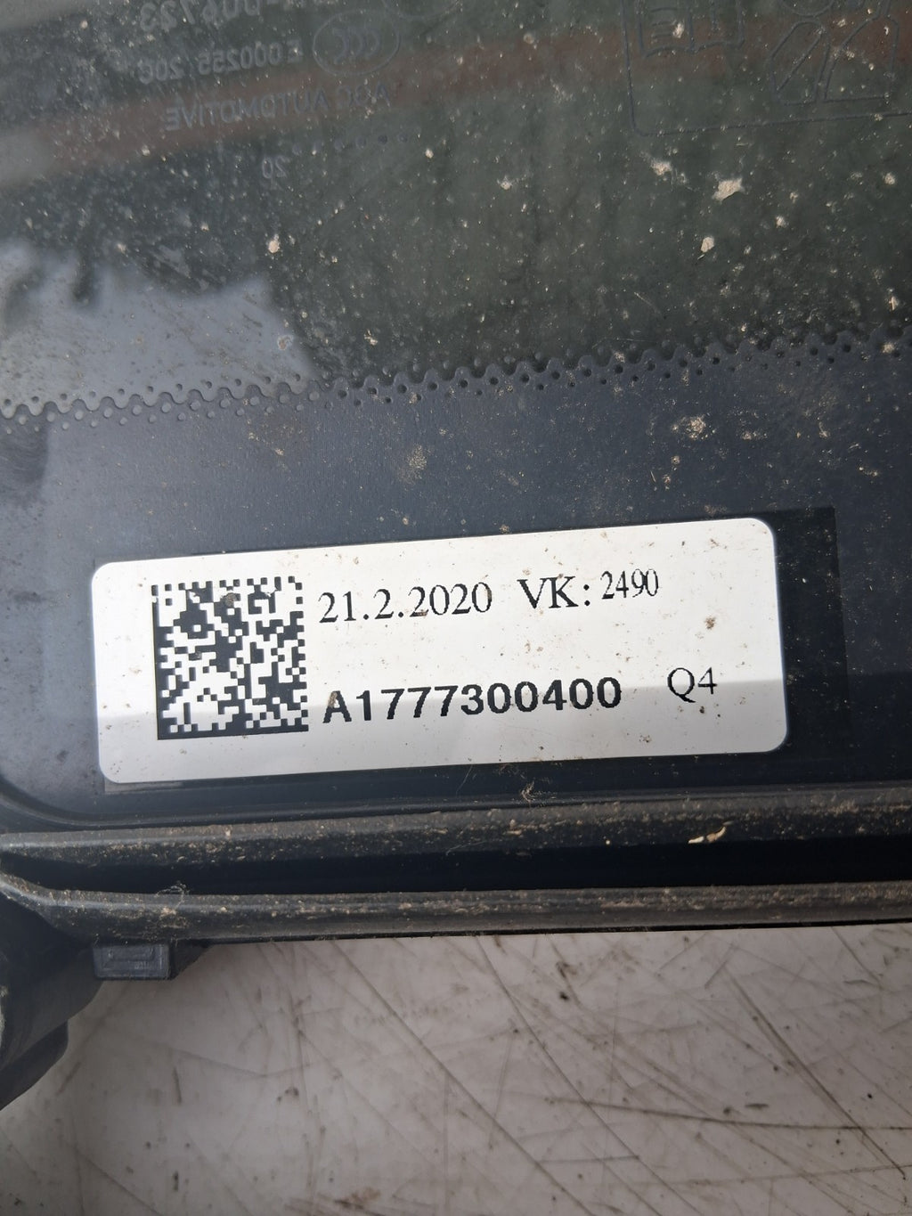 2021 MERCEDES A CLASS OSR REAR RIGHT DRIVER OFF SIDE QUATER WINDOW A1777300400