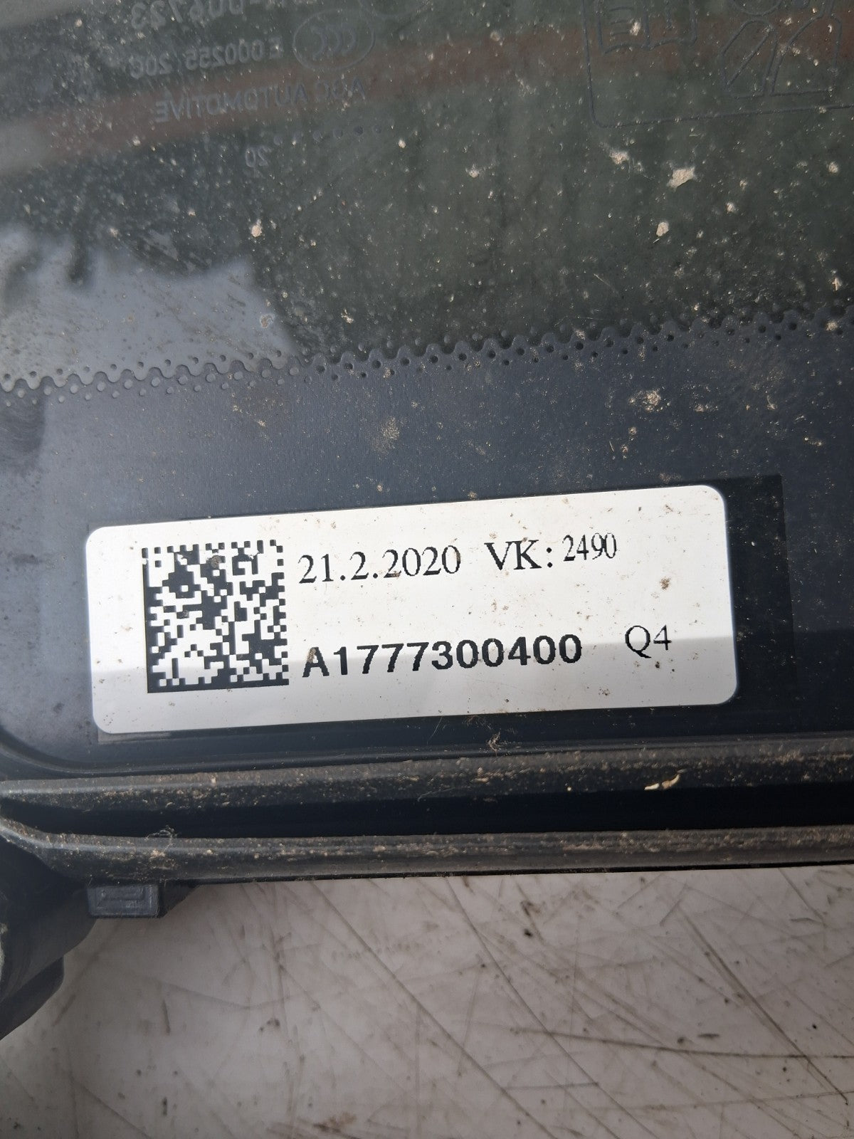 2021 MERCEDES A CLASS OSR REAR RIGHT DRIVER OFF SIDE QUATER WINDOW A1777300400
