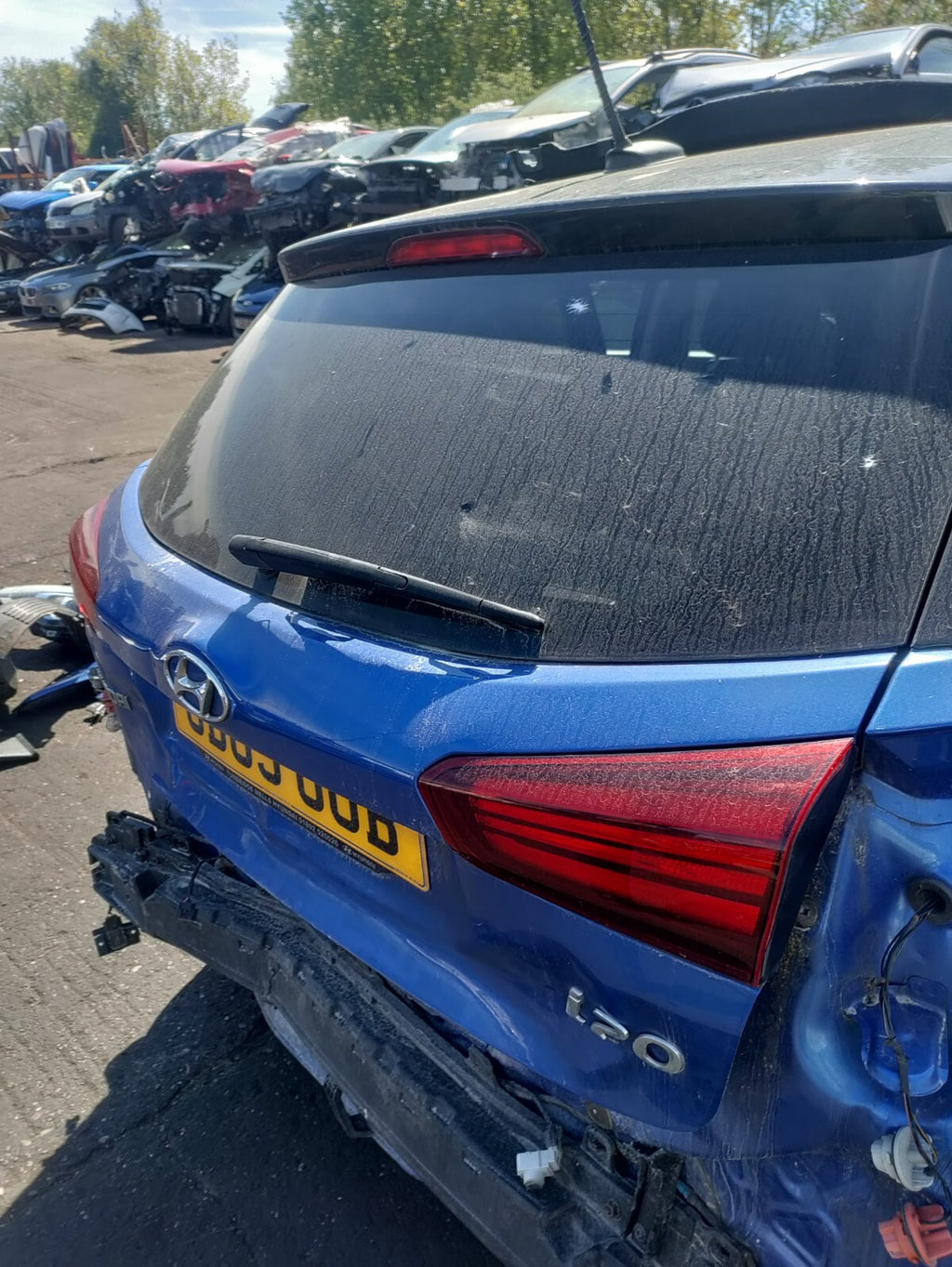 2019 HYUNDAI I20 MK2 FACELIFT BARE TAILGATE BOOTLID U24 CHAMPION BLUE PEARL