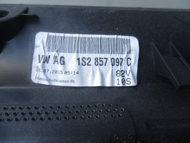 2015 VOLKSWAGEN UP GLOVE BOX STORAGE COMPARTMENT 1SW857097C