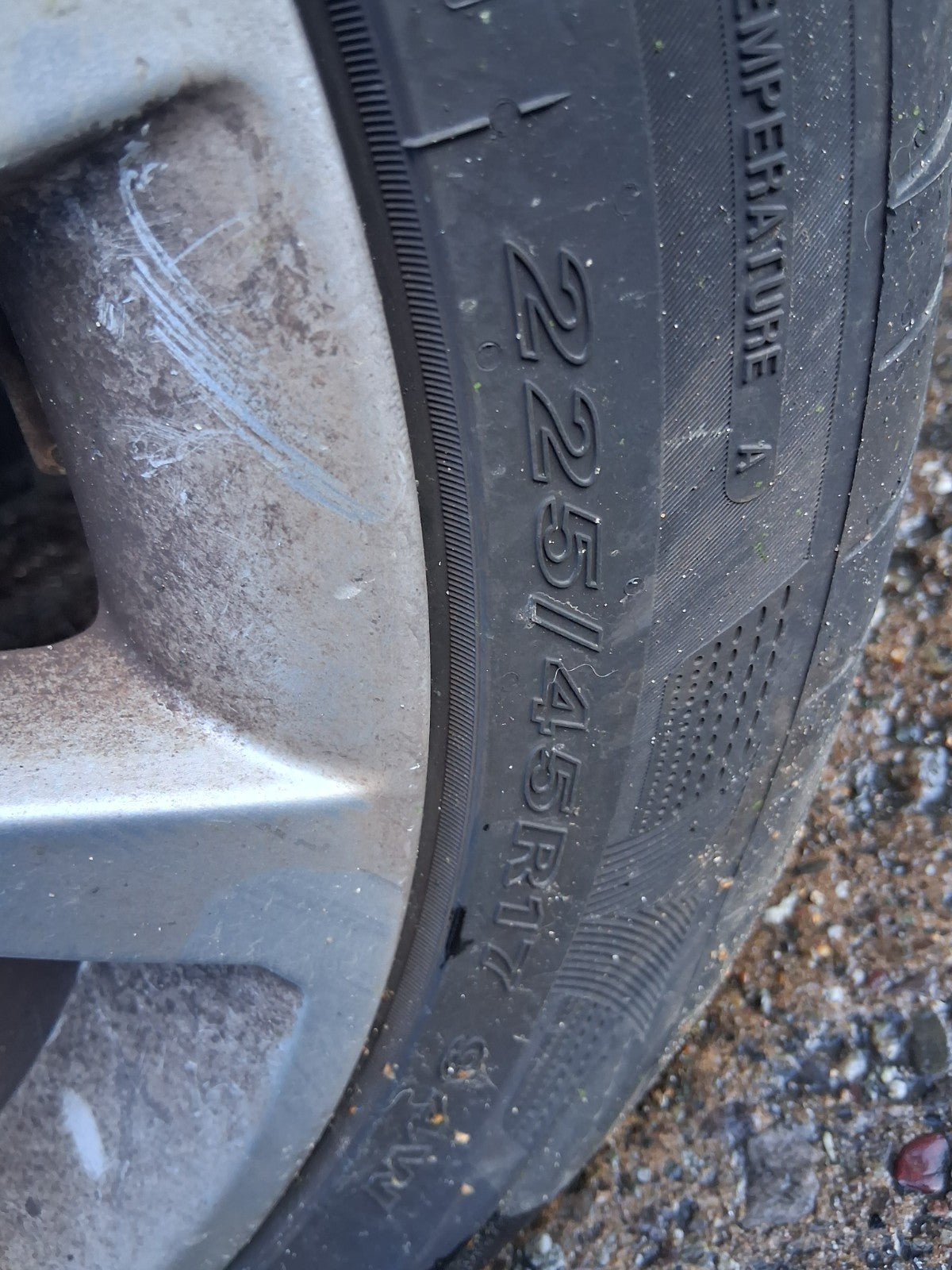 2025 AUDI A3 8Y HATCHBACK 17 INCH ALLOY WHEEL WITH TYRE 225/45R17