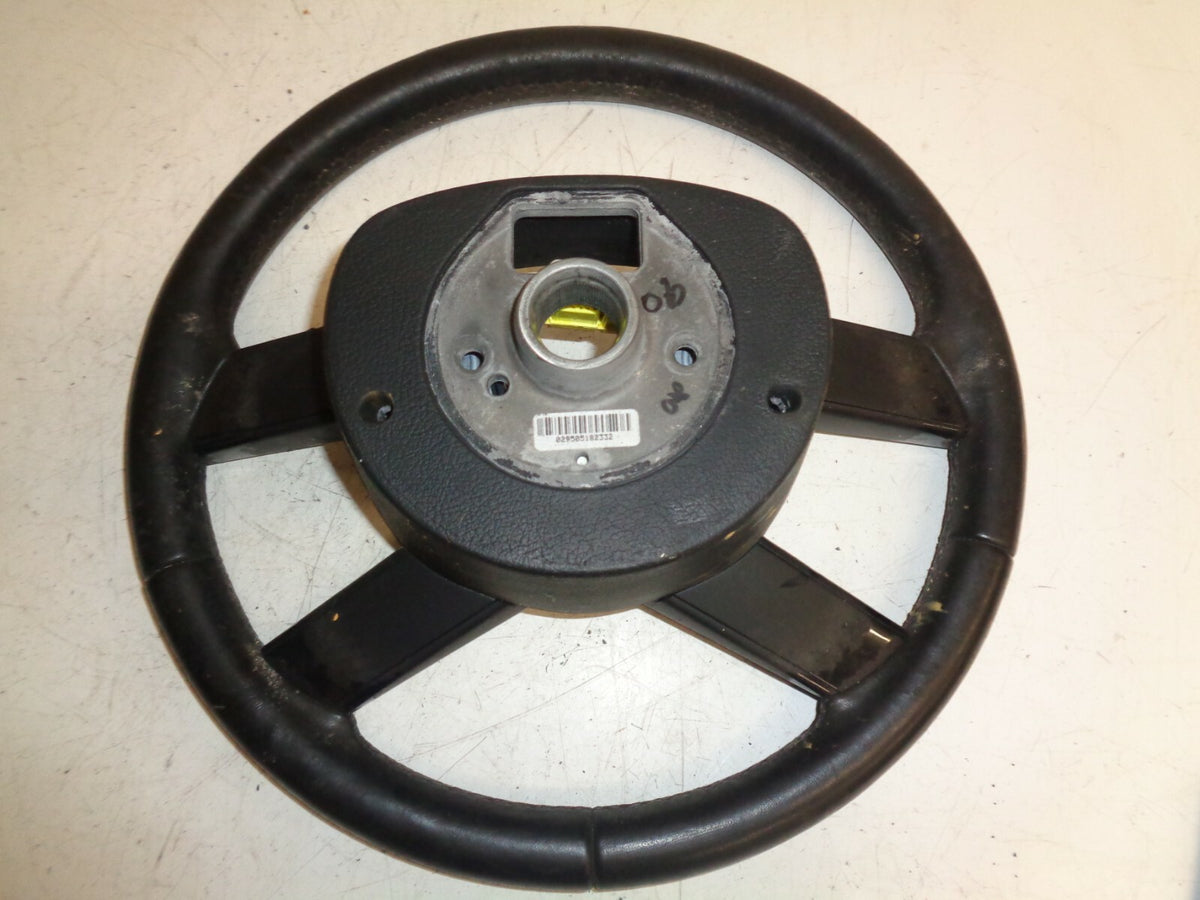 VW VOLKSWAGEN 4 SPOKE BLACK STEERING WHEEL 1T0419091B
