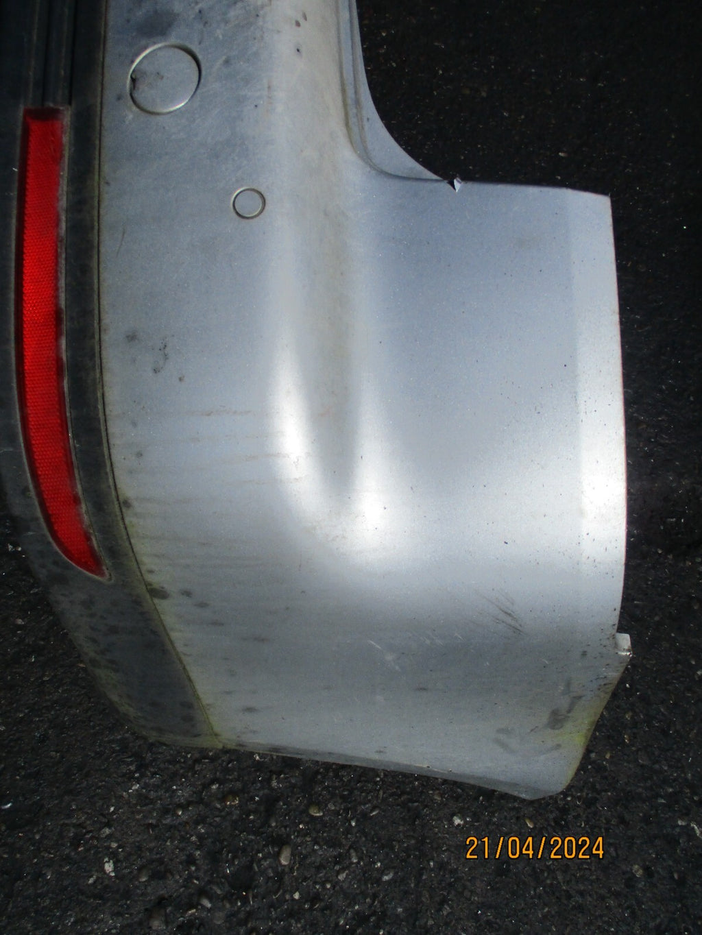 VW VOLKSWAGEN TOURAN 2008 REAR COMPLETE BUMPER SILVER