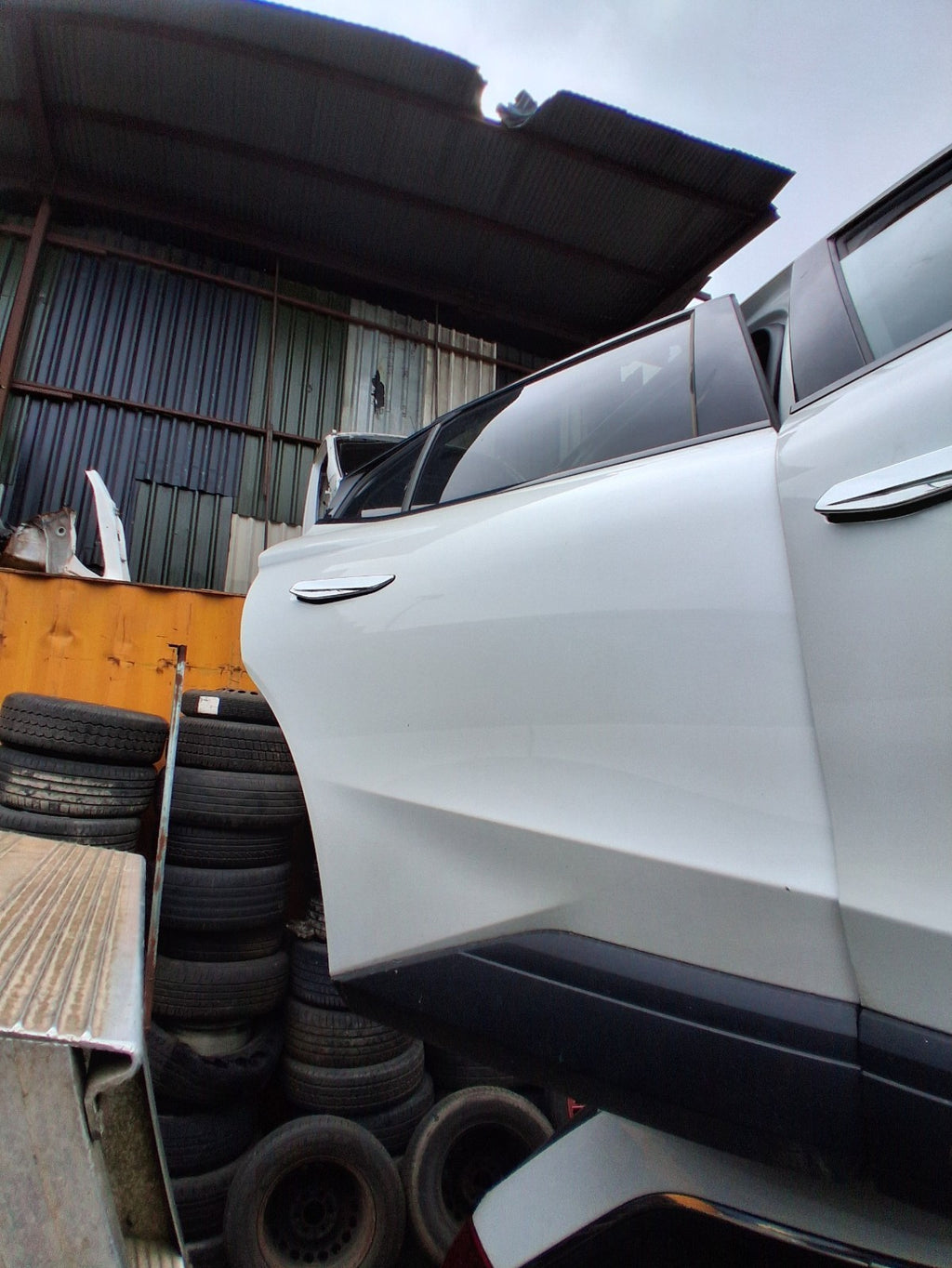 2023 DS AUTOMOBILES DS4 CROSSOVER OSR DRIVER SIDE REAR BARE DOOR WHITE