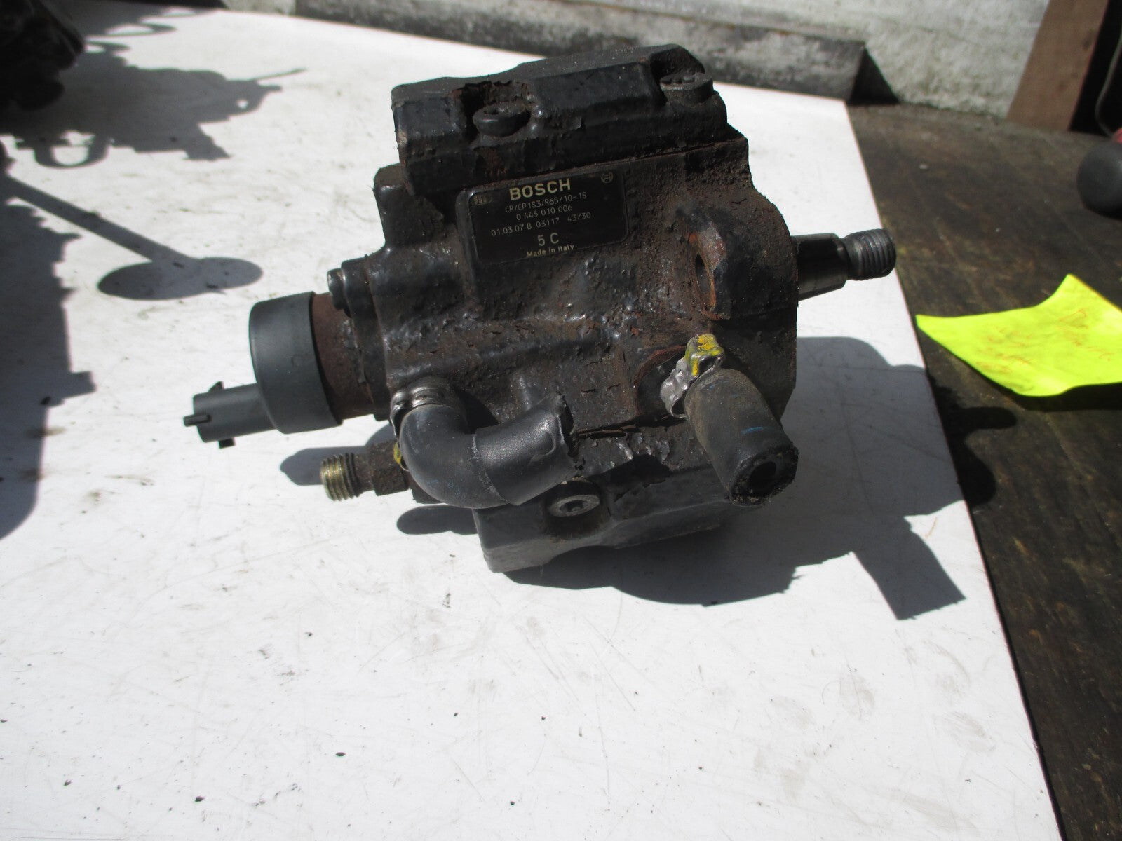 ALFA ROMEO 156 2002 1.9 DIESEL HIGH PRESSURE FUEL PUMP 0445010006