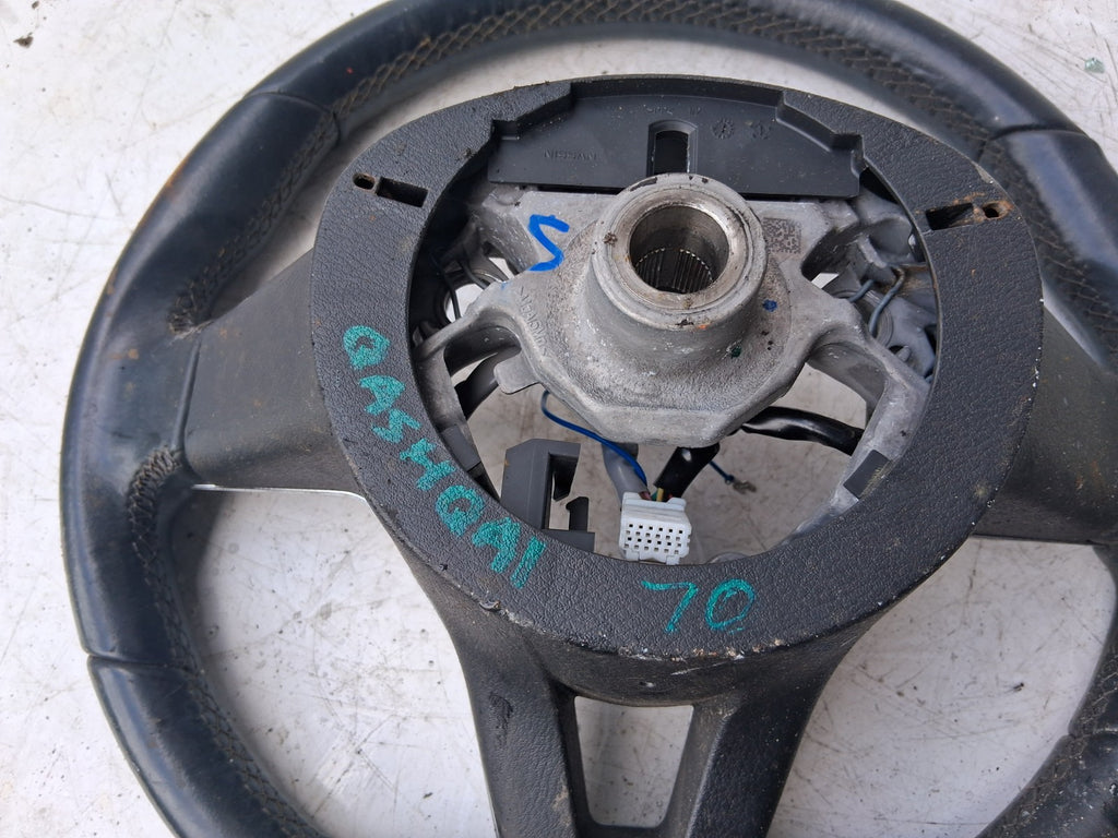 2020 NISSAN QASHQAI J11 MK2 MULTIFUNCTIONAL STEERING WHEEL BLACK 34231448F