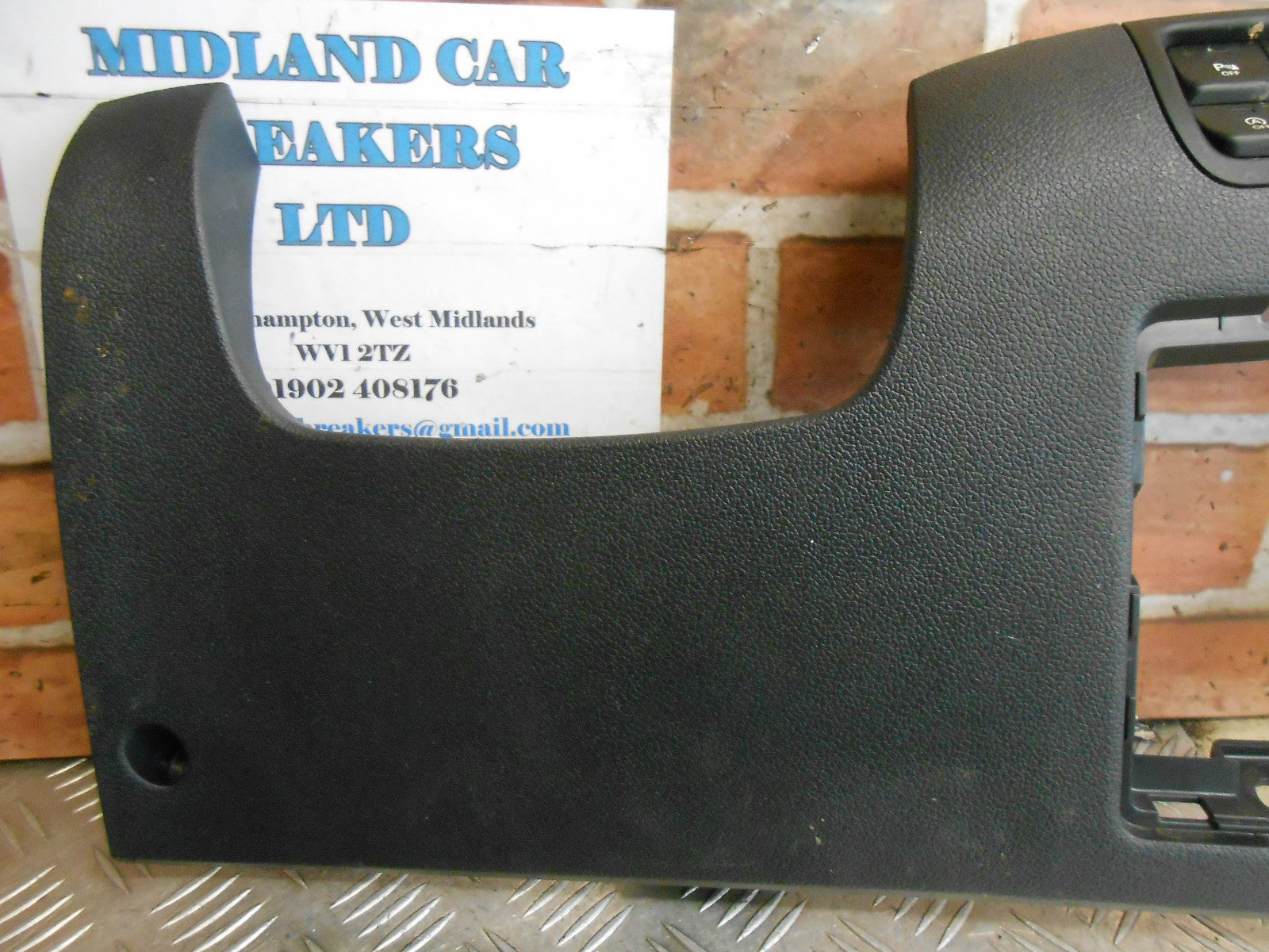 KIA RIO MK3 2015 DASH DASHBOARD TRIM SURROUND HEADLIGHT AIM SWITCH TC 847511W900