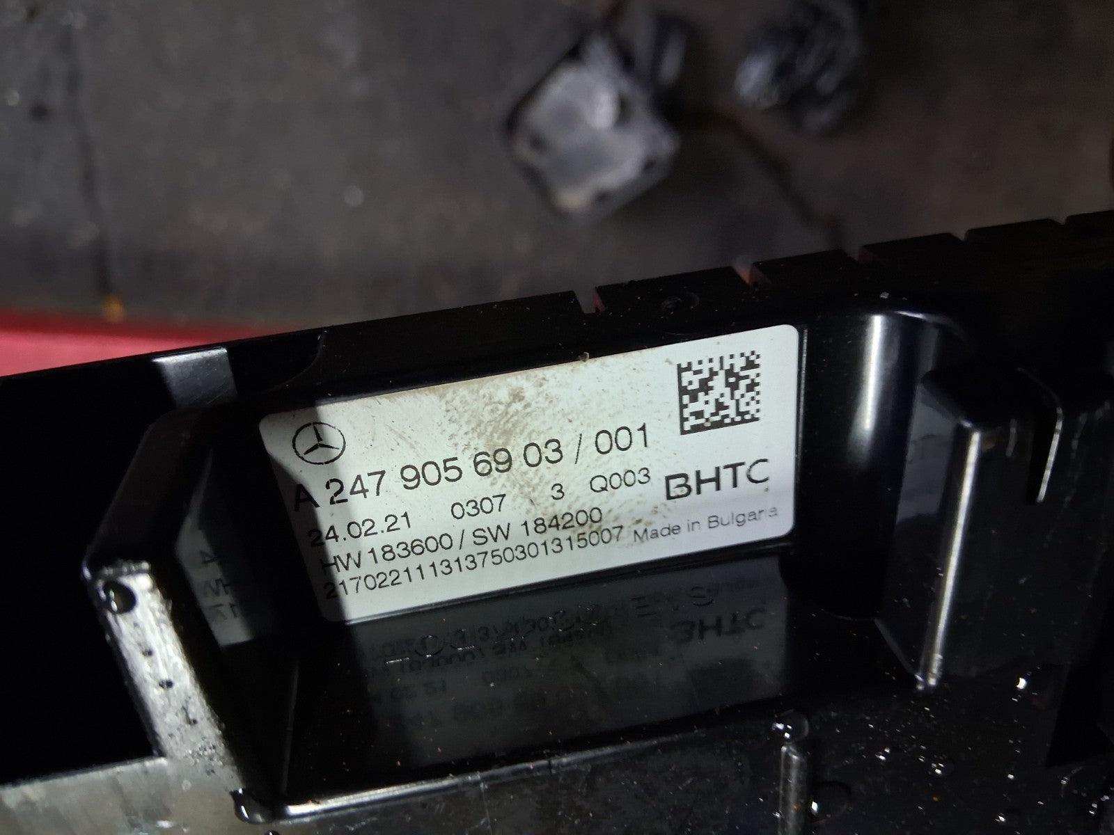 2021 MERCEDES A CLASS V177 AC HEATER CLIMATE CONTROL PANEL SWITCH A2479056903