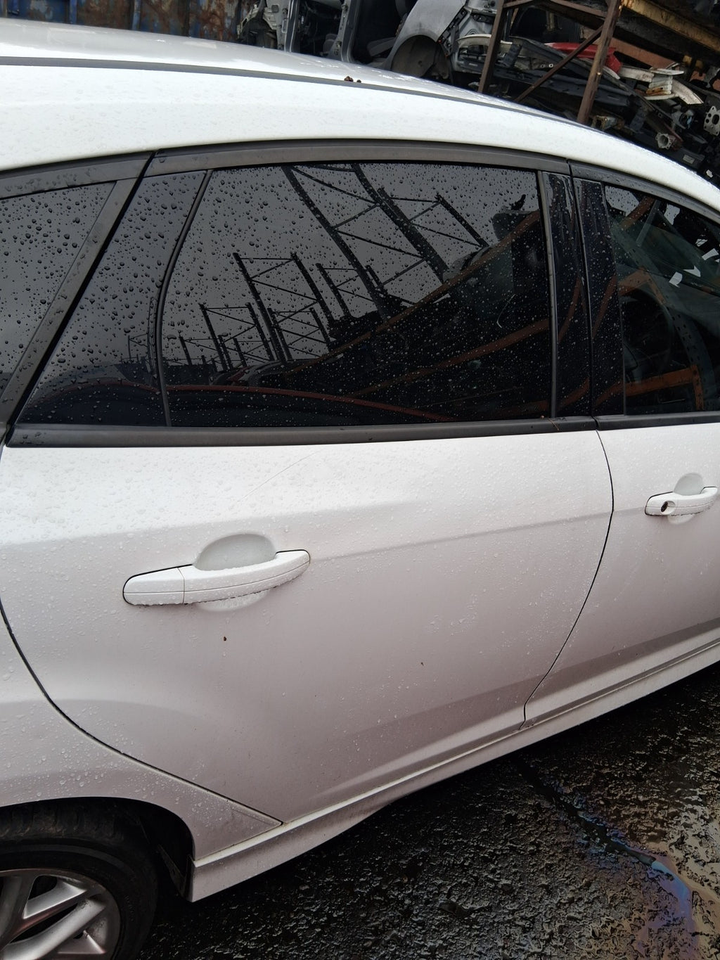 2017 FORD FOCUS MK3 ST LINE OSR DRIVER SIDE REAR RIGHT COMPLETE DOOR WHITE 5F