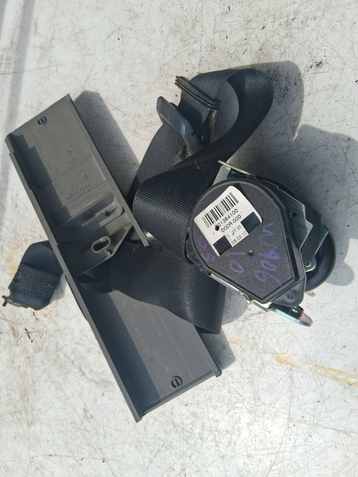 2010 MERCEDES BENZ SPRINTER W906 OSF DRIVER SIDE FRONT RIGHT SEAT BELT