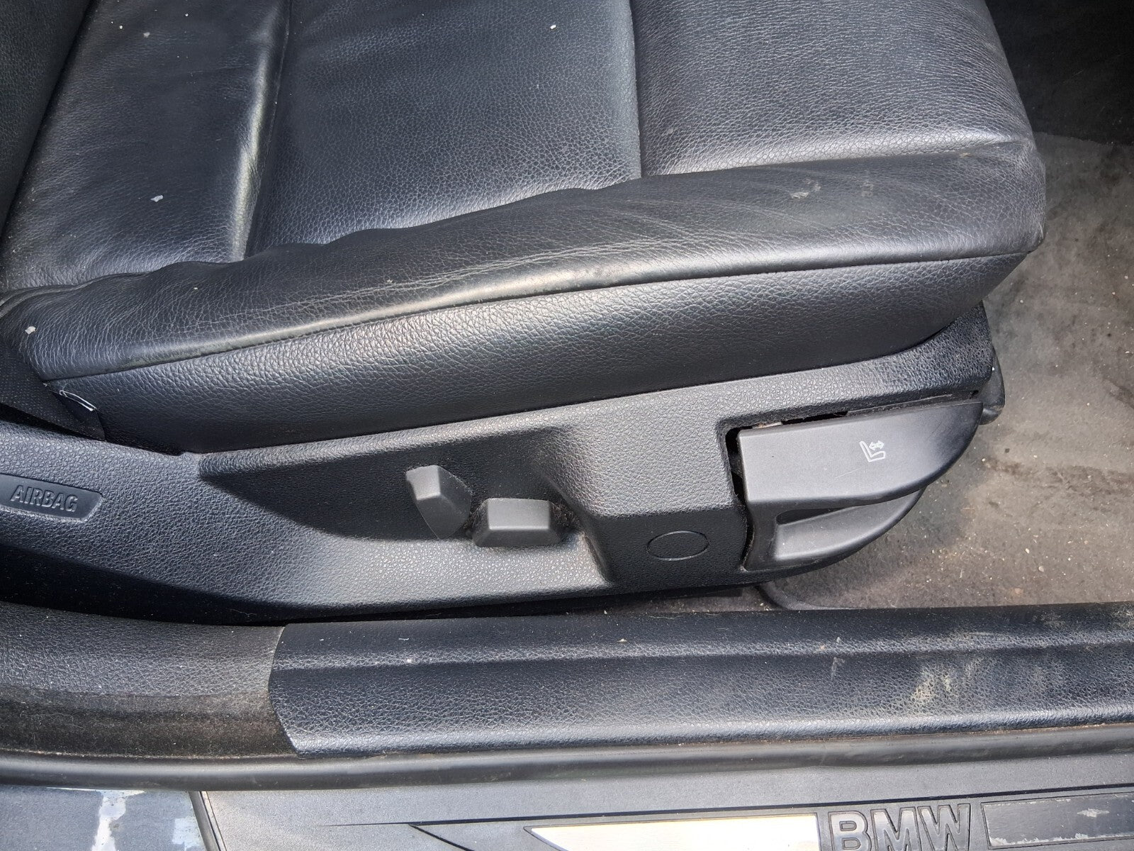 2012 BMW 5 SERIES F10 OSF DRIVER SIDE FRONT SIDE ELECTRIC HEATED SEAT BLACK
