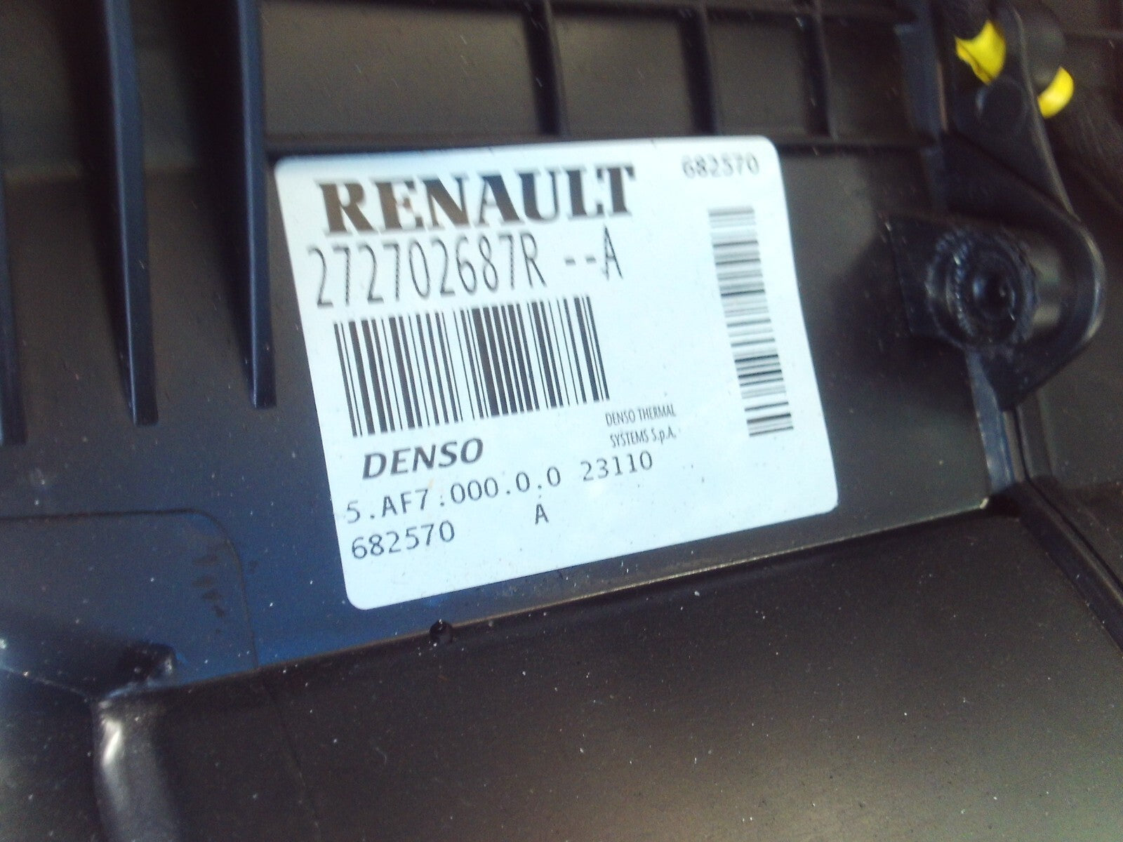 2023 RENAULT MASTER HEATER MATRIX BLOWER MOTOR FAN