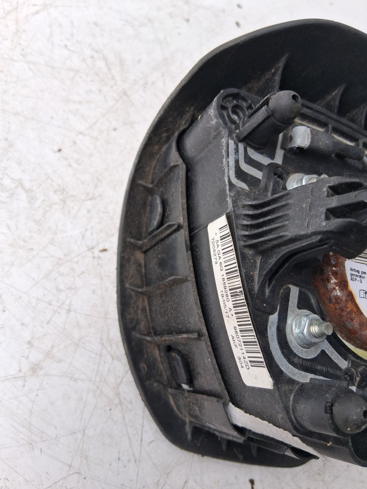 PEUGEOT 208 2017 STEERING WHEEL AIRBAG UNIT + HORN BUTTON 98072114ZD