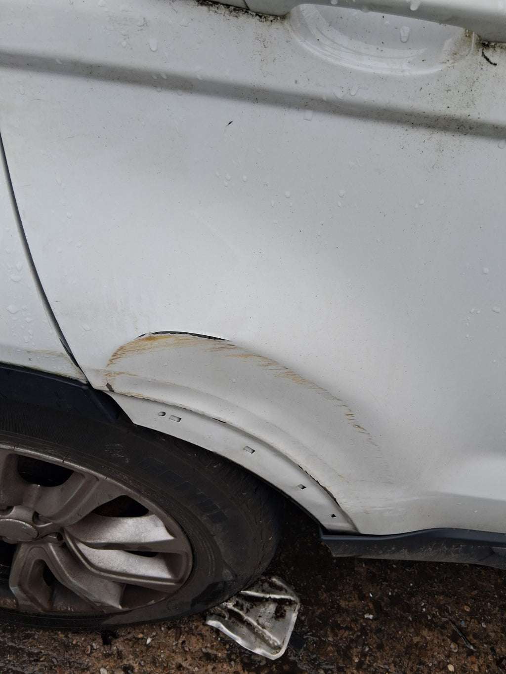 2015 RANGE ROVER EVOQUE L538 OSR DRIVER SIDE REAR RIGHT BARE DOOR WHITE