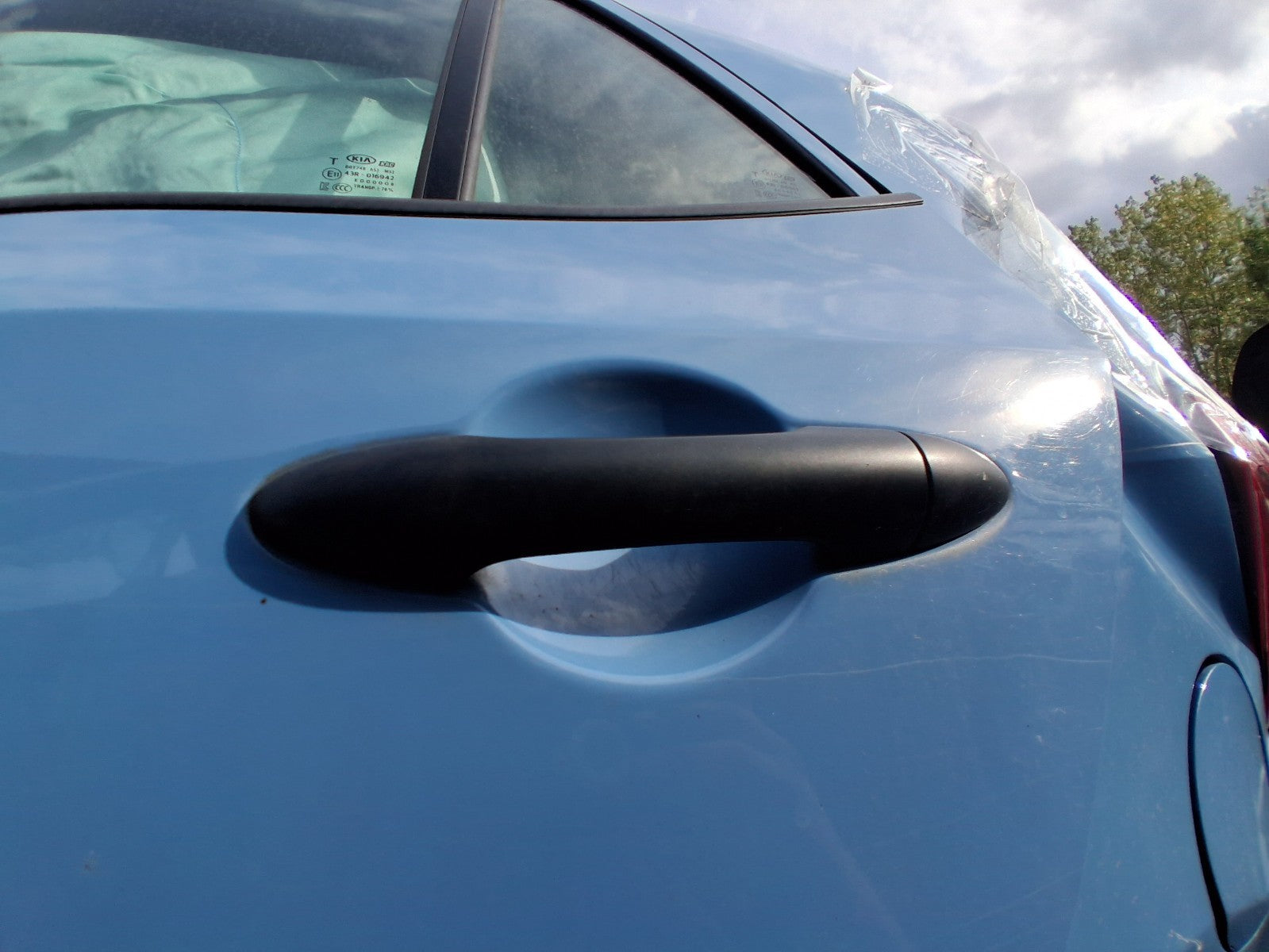 2019 KIA PICANTO MK3 NSR PASSENGER SIDE REAR EXTERIOR DOOR HANDLE BLACK