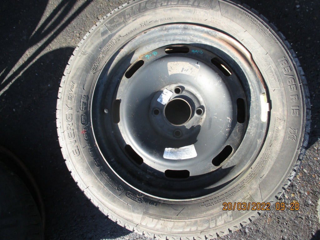 PEUGEOT 208 2011 STEEL WHEEL WITH TYRE 185/65R15