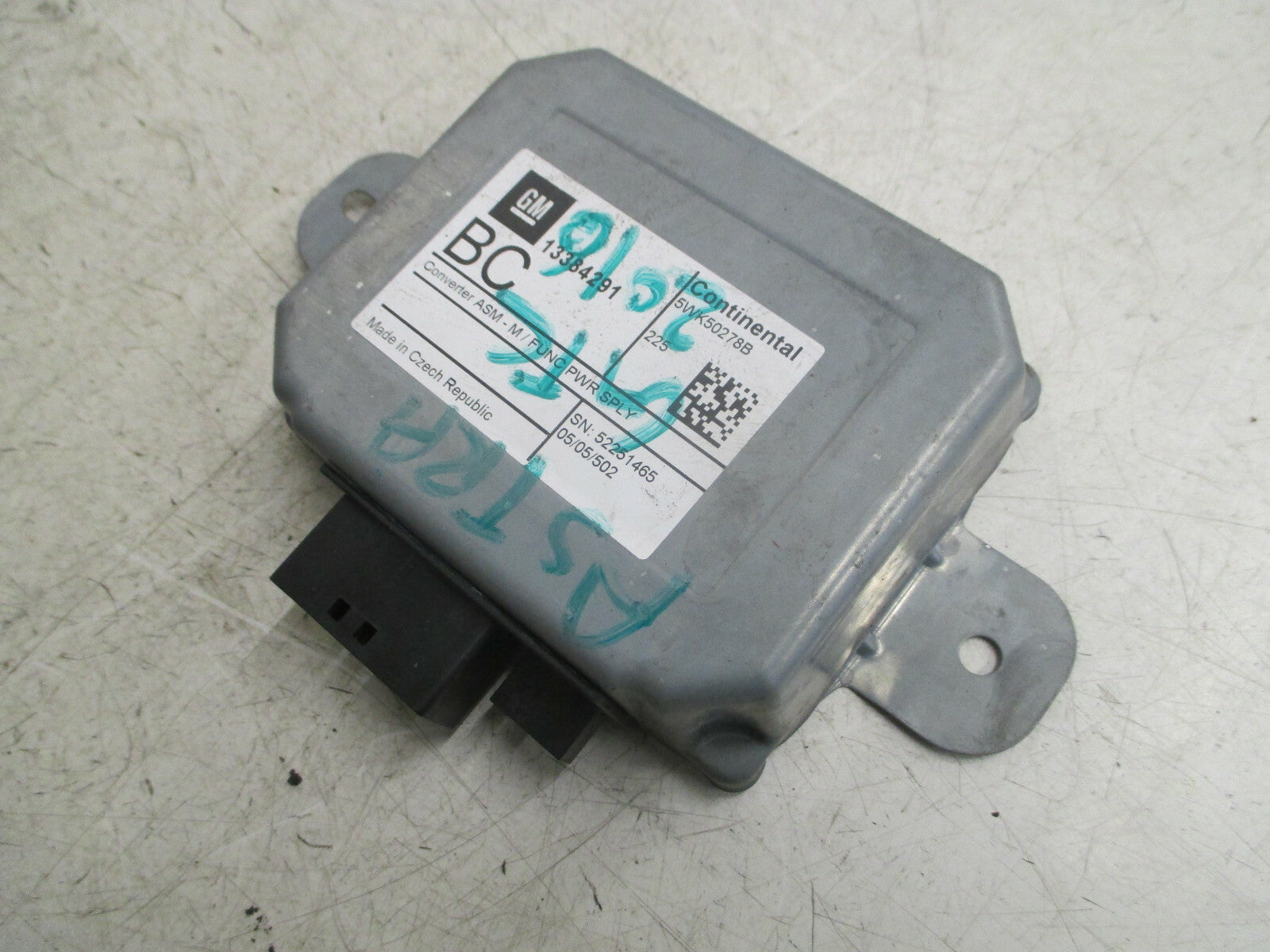 VAUXHALL ASTRA GTC 2016 SAT NAV NAVIGATION TELEPHONE SUPPLY MODULE 13384291