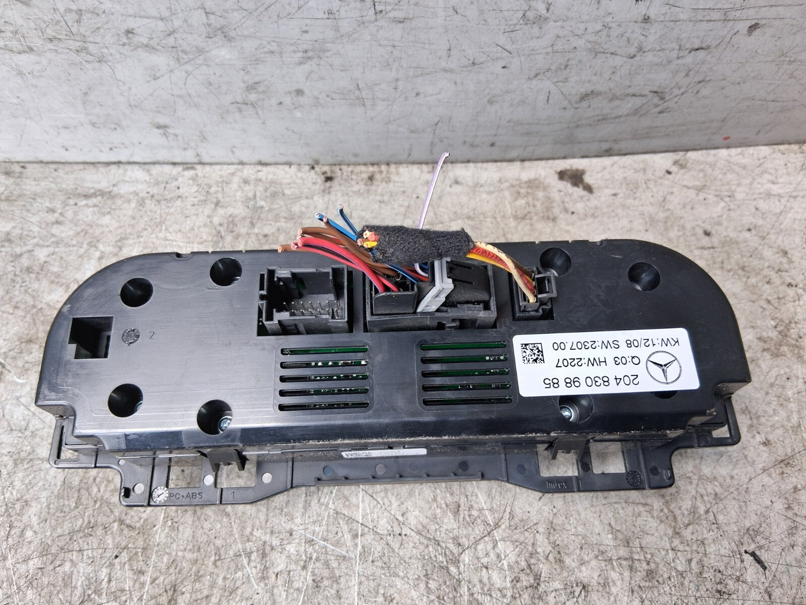 2008 MERCEDES C CLASS ESTATE AC HEATER CLIMATE CONTROL SWITCH PANEL A2C53290179