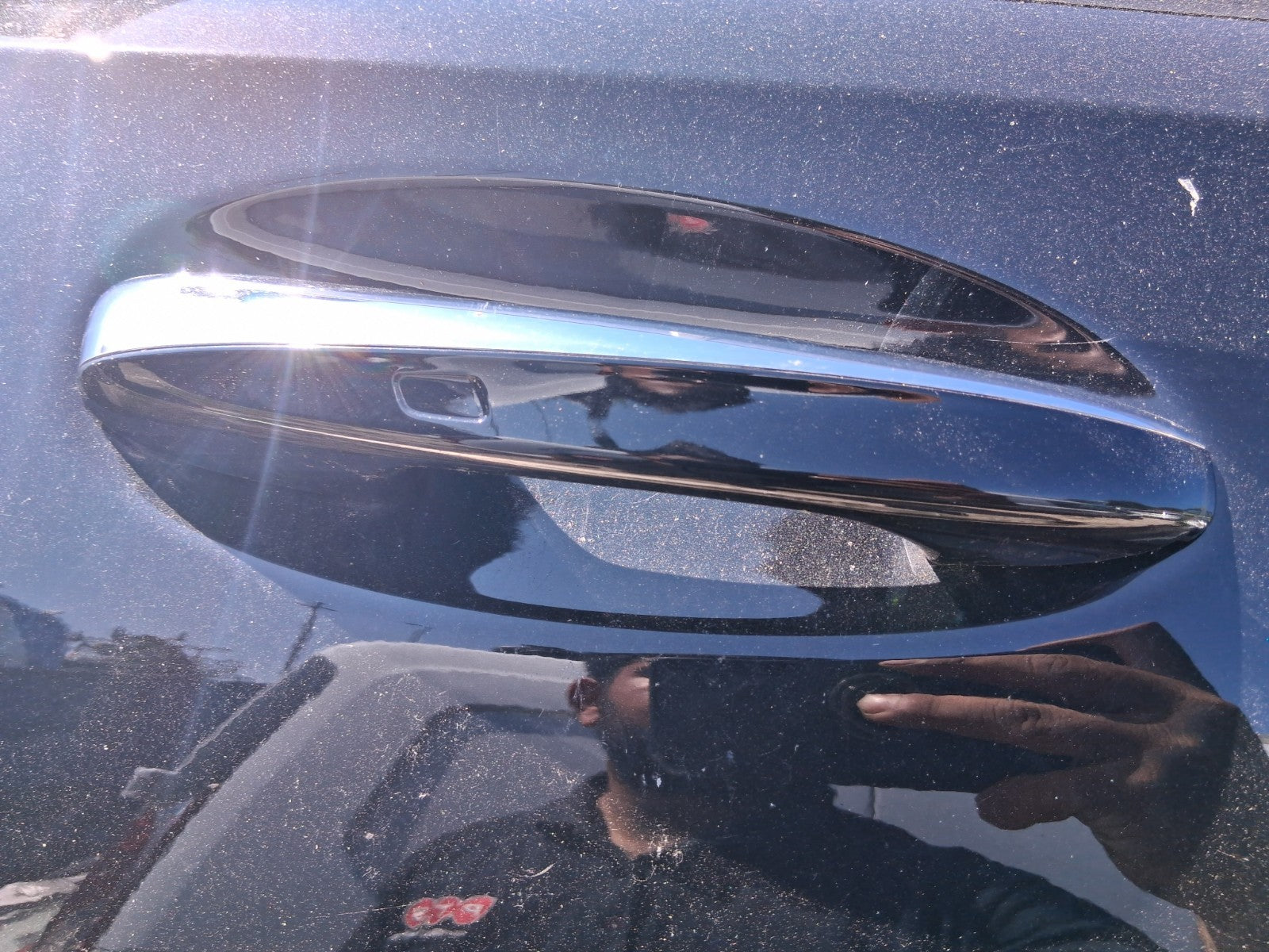 2023 MERCEDES BENZ A CLASS AMG W177 OSR DRIVER REAR DOOR HANDLE COSMOS BLACK 191