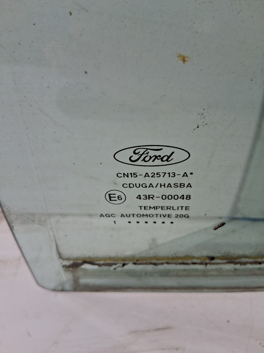 2021 FORD ECOSPORT 71 NSR REAR PASSENGER SIDE FRONT DOOR WINDOW GLASS 43R00048