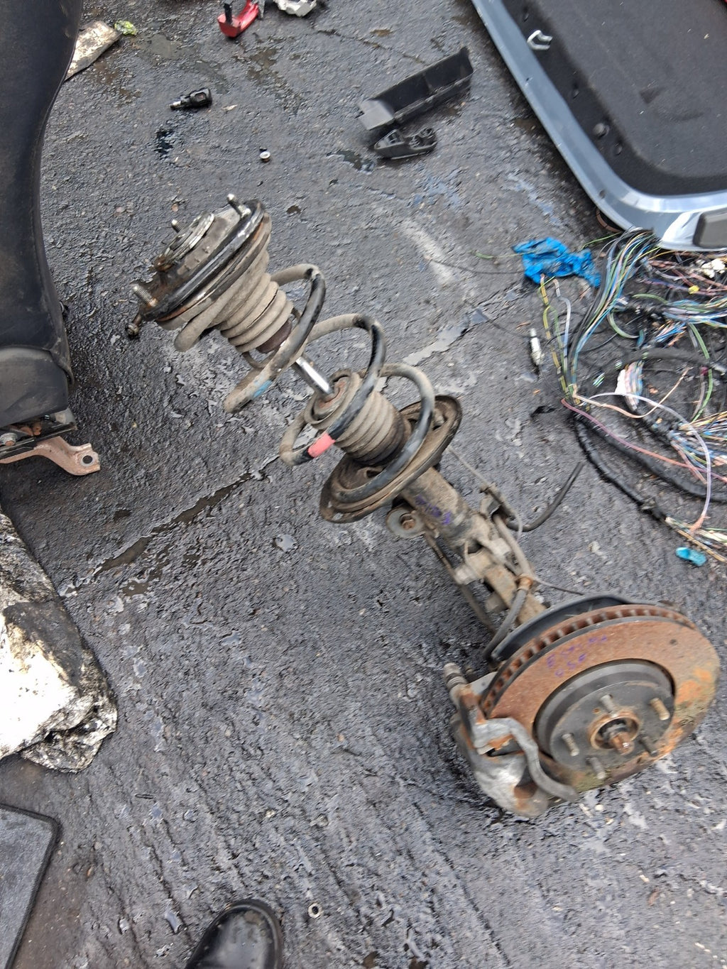 2013 TOYOTA ESTIMA MK3 HYBRID OSF DRIVER SIDE FRONT RIGHT HUB CALIPER SHOCK