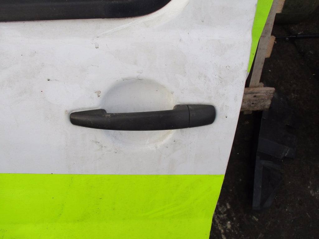FIAT SCUDO 270 2014 NSF PASSENGER SIDE FRONT DOOR GLASS HANDLE CARD REG WHITE