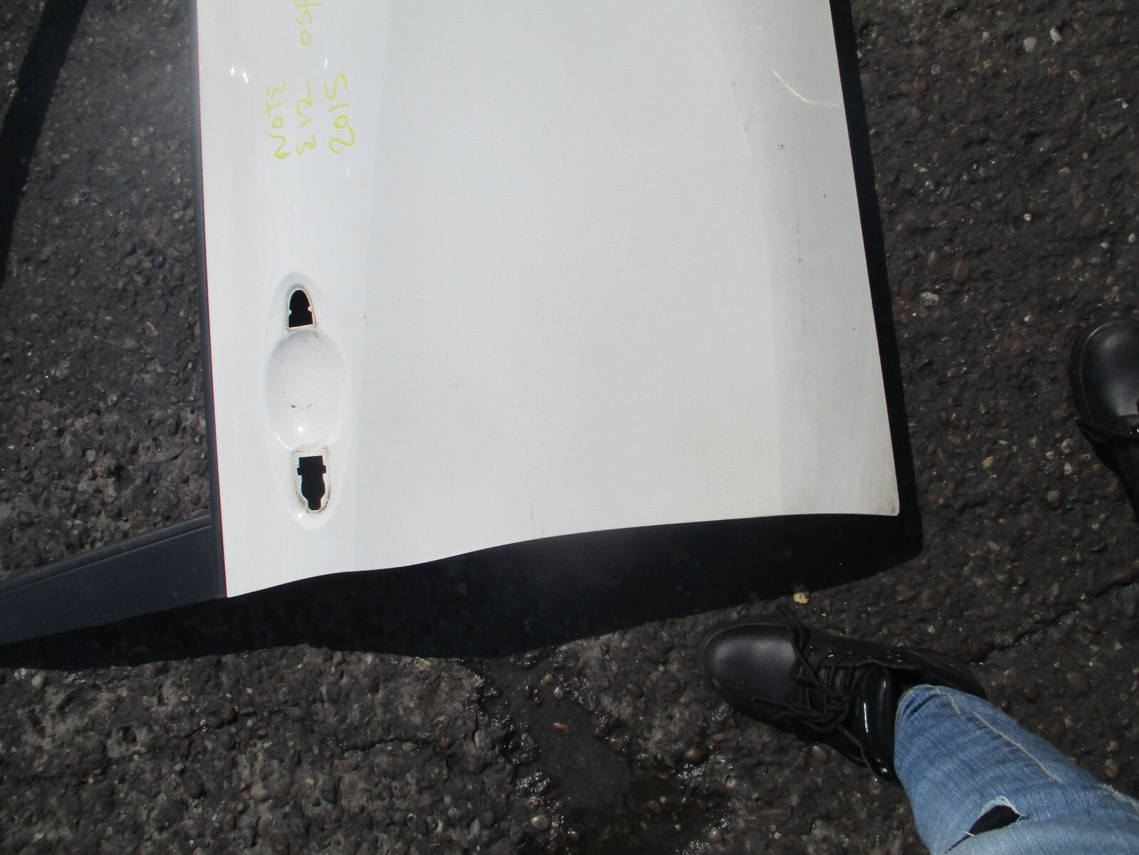2015 NISSAN NOTE E12 OSF DRIVER SIDE FRONT BARE DOOR WHITE PEARL QAB