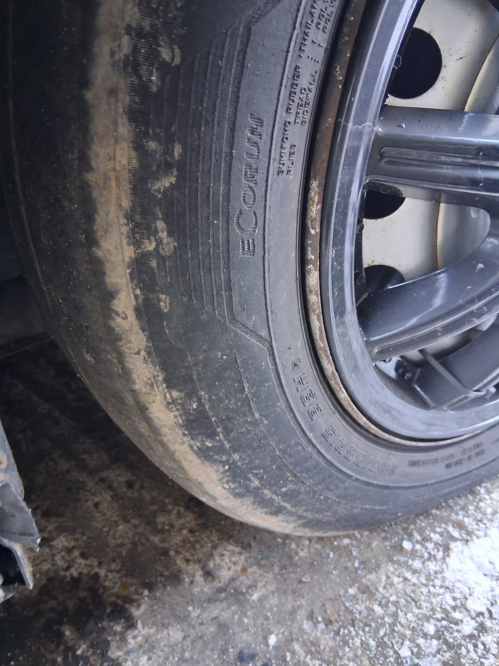 2015 VAUXHALL COMBO D 15 INCH STEEL WHEEL WITH TYRE 185/65R15