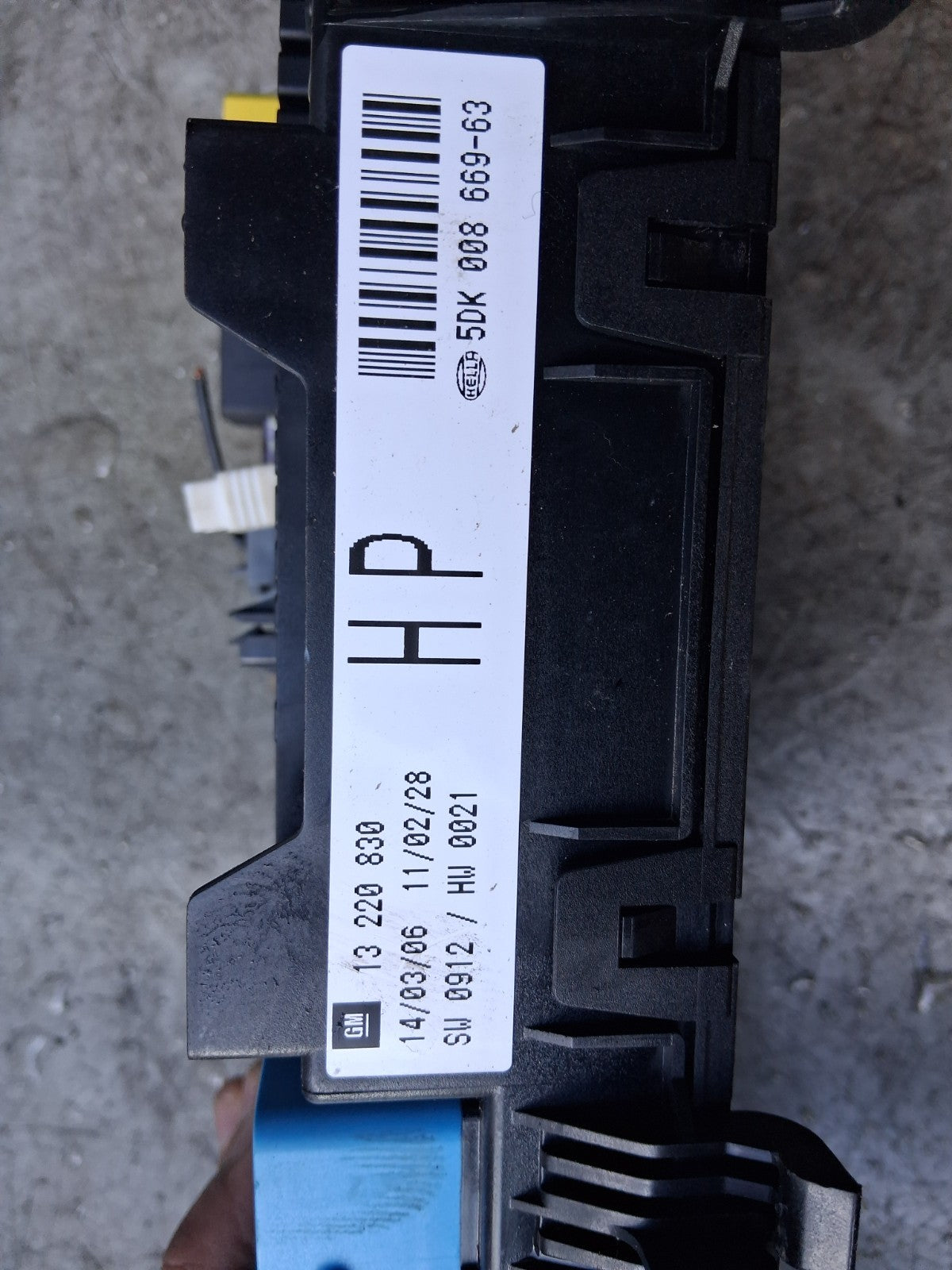 VAUXHALL ASTRA H 2006 FUSE BOX MODULE 5DK00866963