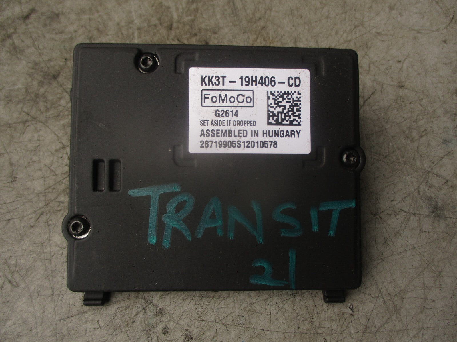 2021 FORD TRANSIT 350 MK8 FRONT IMAGE PROCESSING PARKING CAMERA KK3T19H406CD
