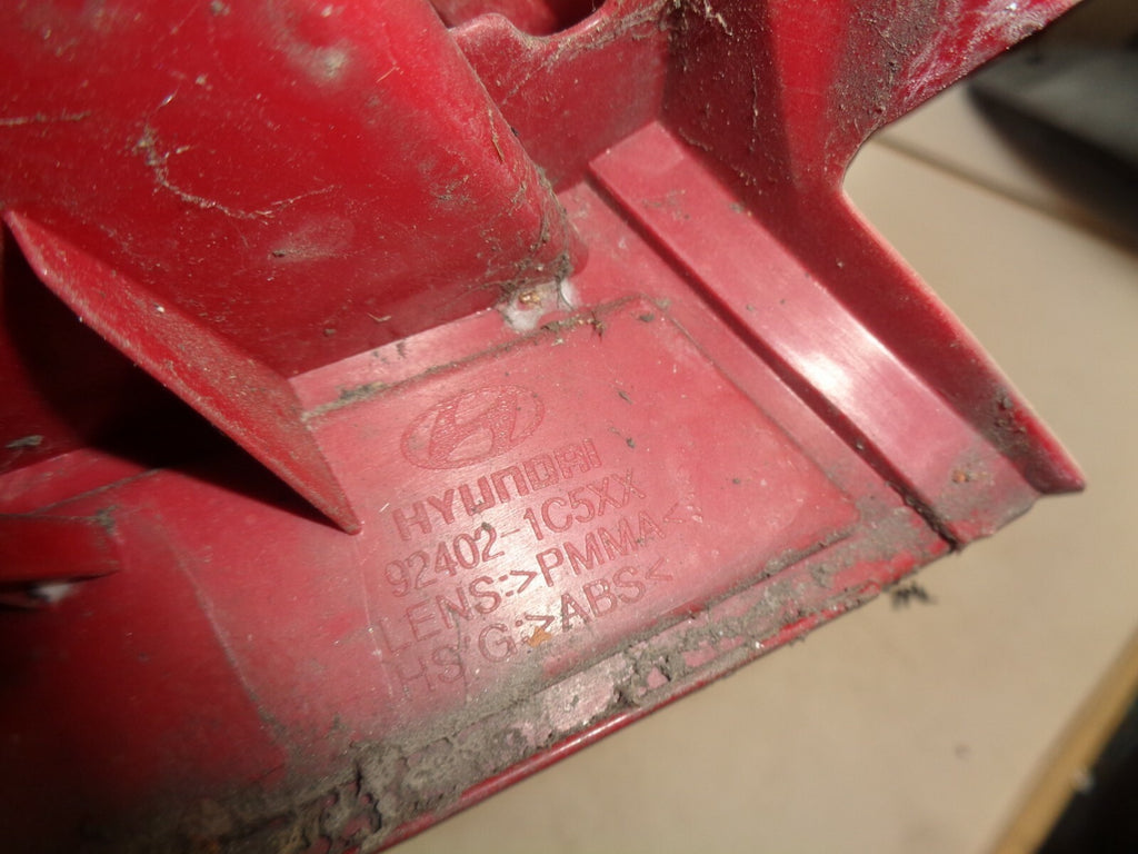 HYUNDAI GETZ 2008 OSR DRIVER SIDE REAR TAIL LIGHT TAIL LAMP 924021C5XX
