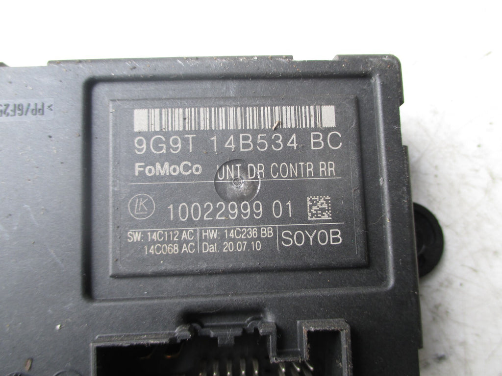 FORD MONDEO MK4 2010 NSR PASSENGER SIDE REAR DOOR CONTROL MODULE 9G9T14B534BC