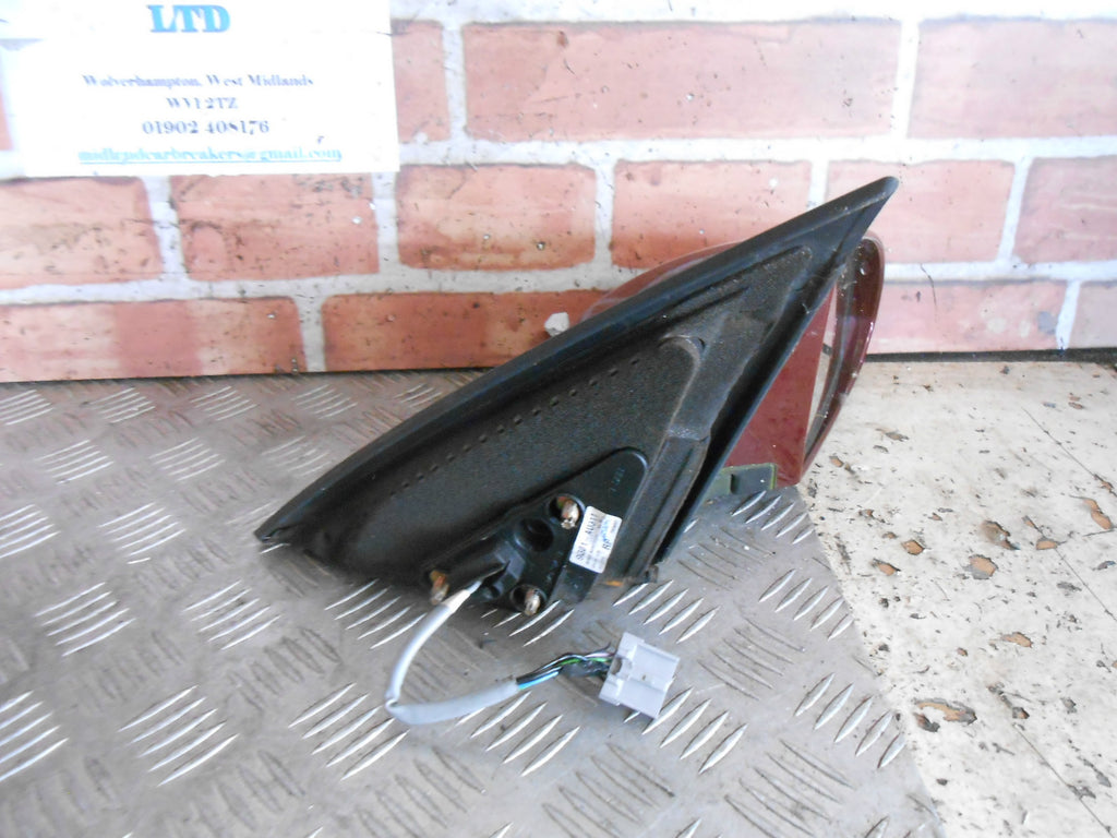 NISSAN PRIMERA P12 2004 OS DRIVER ELECTRIC DOOR WING MIRROR 96301-AU311 BURGUNDY