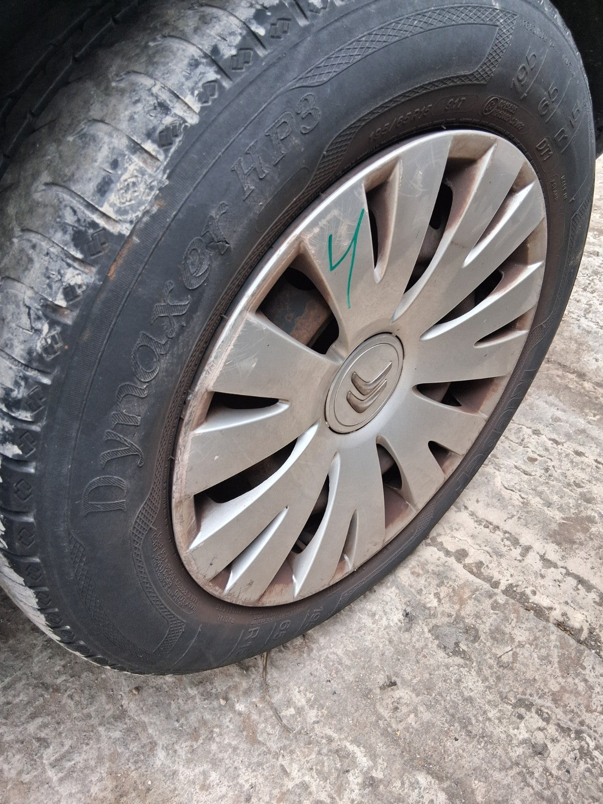 2017 CITROEN BERLINGO MK2 15 INCH STEEL WHEEL WITH TYRE 195/65R15
