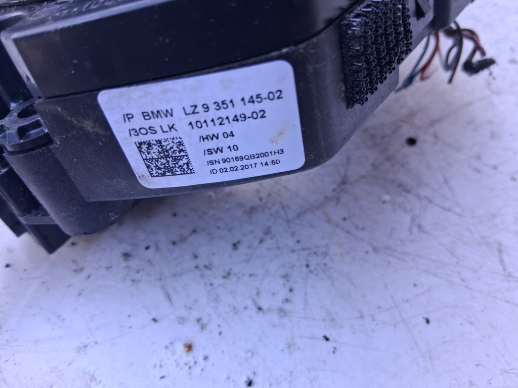 2017 BMW 3 SERIES F30 INDICATOR WIPER COMBINATION SWITCH STALK SQUIB 1011214902