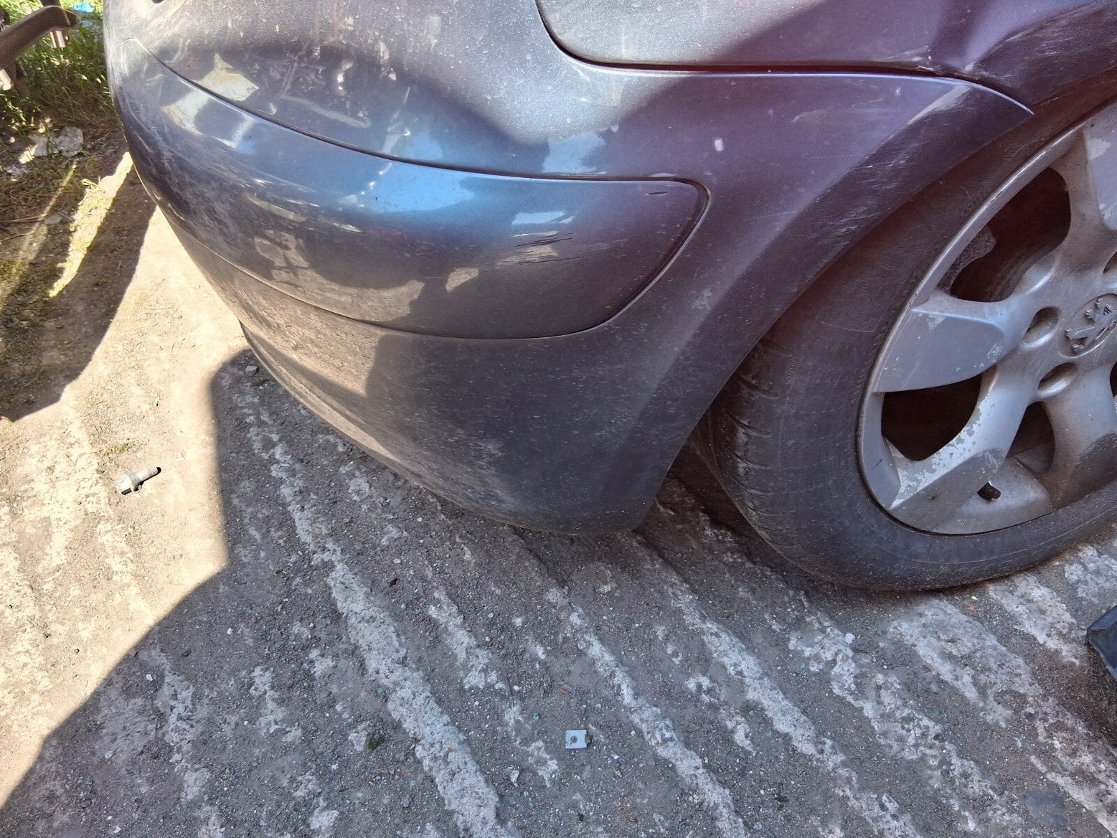 2006 PEUGEOT 307 REAR COMPLETE BUMPER IRON GREY METALLIC EZWD