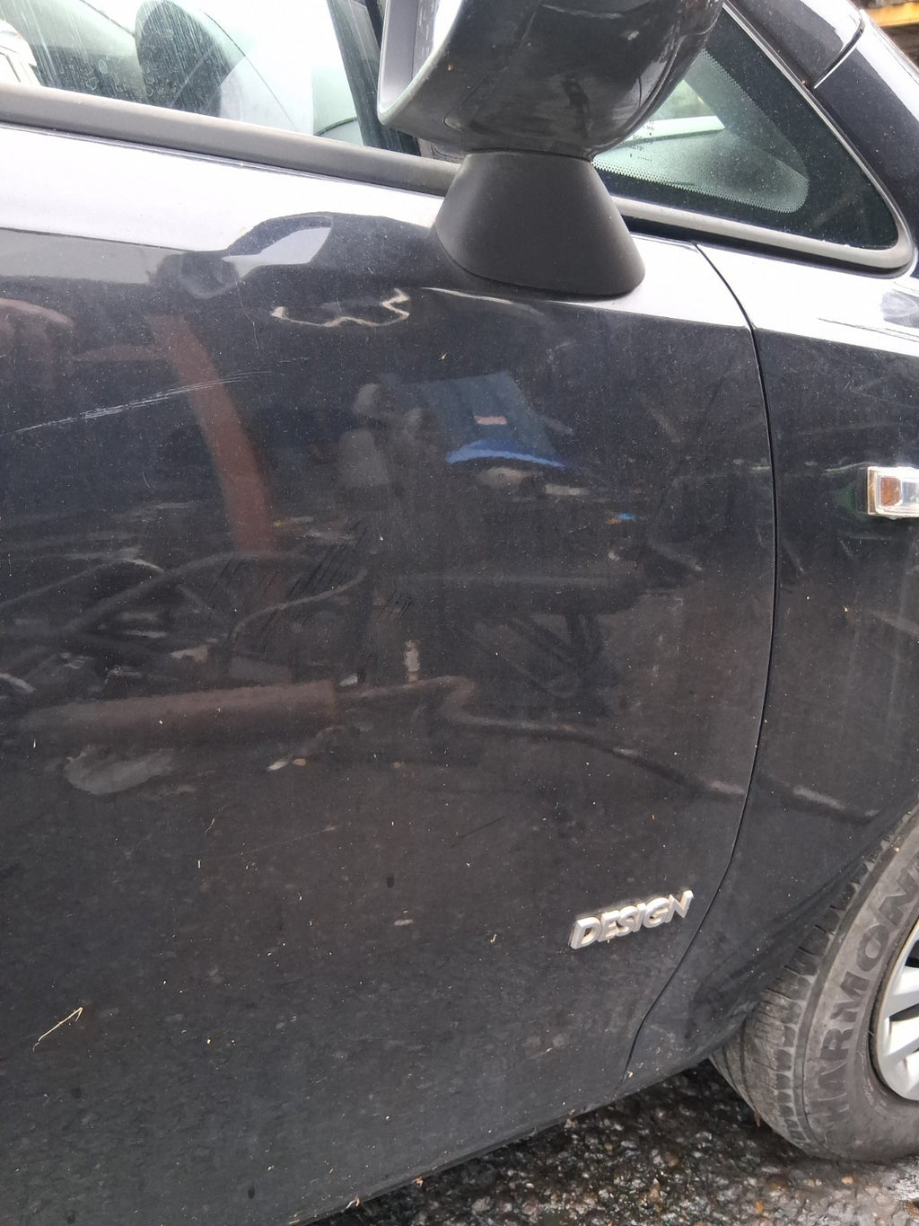 2009 VAUXHALL CORSA D 3 DOOR OSF DRIVER SIDE RIGHT COMPLETE DOOR BLACK